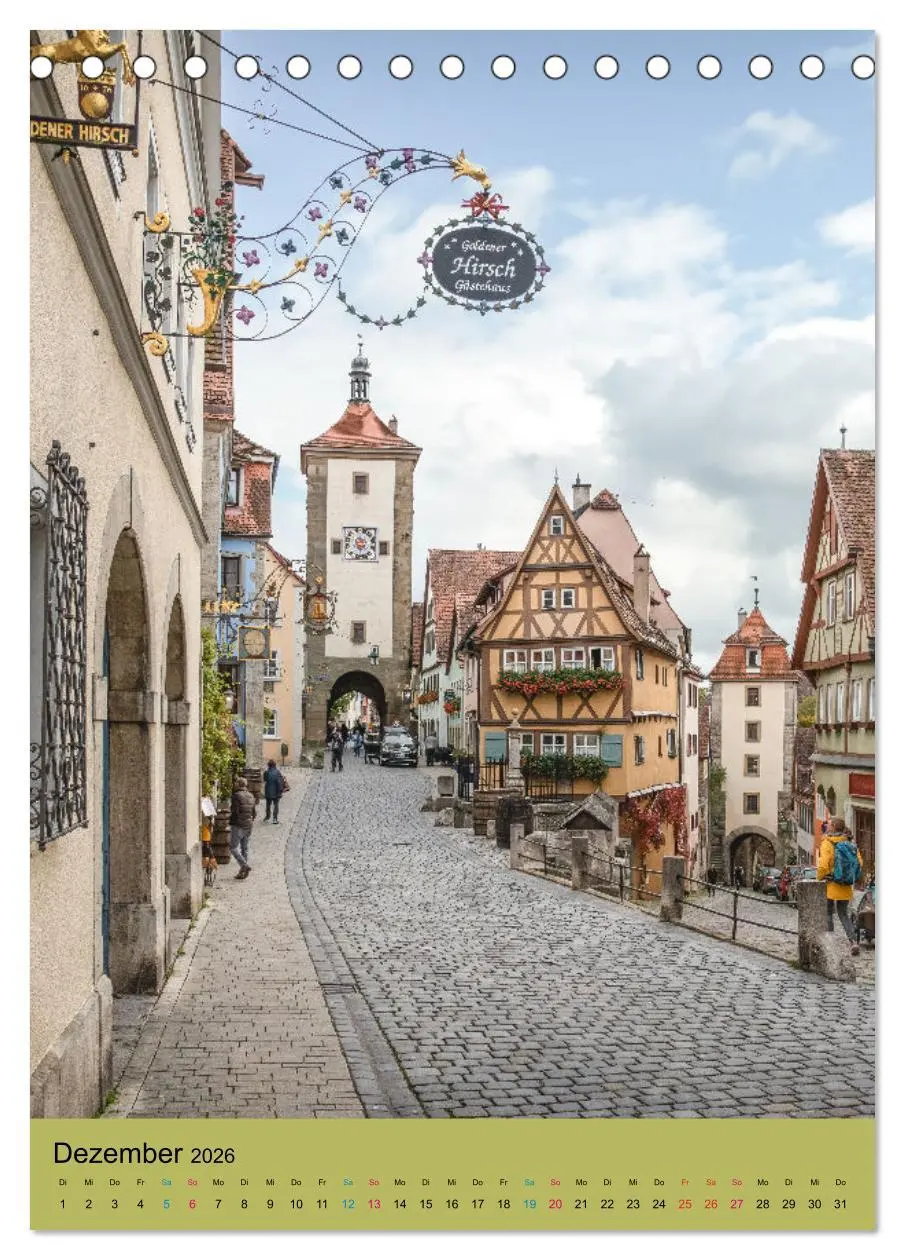 Bild: 9783516328295 | Rothenburg ob der Tauber (Tischkalender 2026 DIN A5 hoch), CALVENDO...