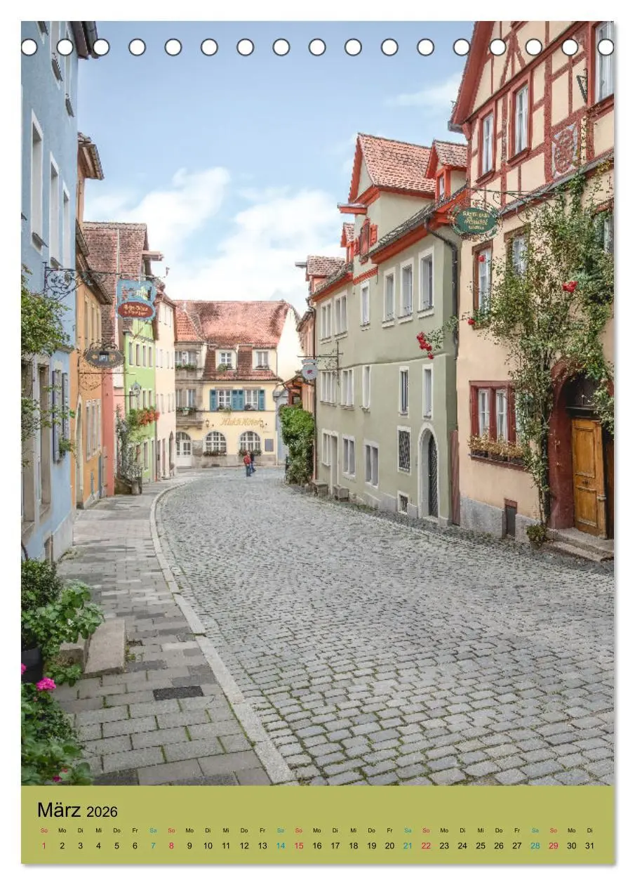 Bild: 9783516328295 | Rothenburg ob der Tauber (Tischkalender 2026 DIN A5 hoch), CALVENDO...
