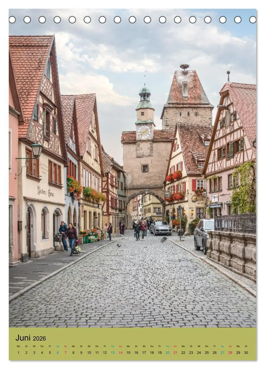 Bild: 9783516328295 | Rothenburg ob der Tauber (Tischkalender 2026 DIN A5 hoch), CALVENDO...