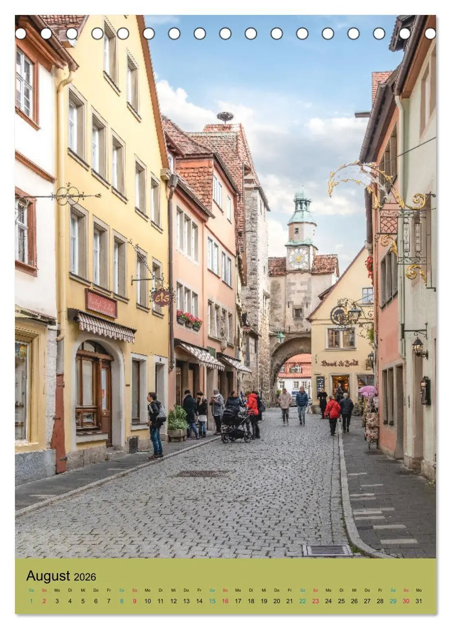 Bild: 9783516328295 | Rothenburg ob der Tauber (Tischkalender 2026 DIN A5 hoch), CALVENDO...