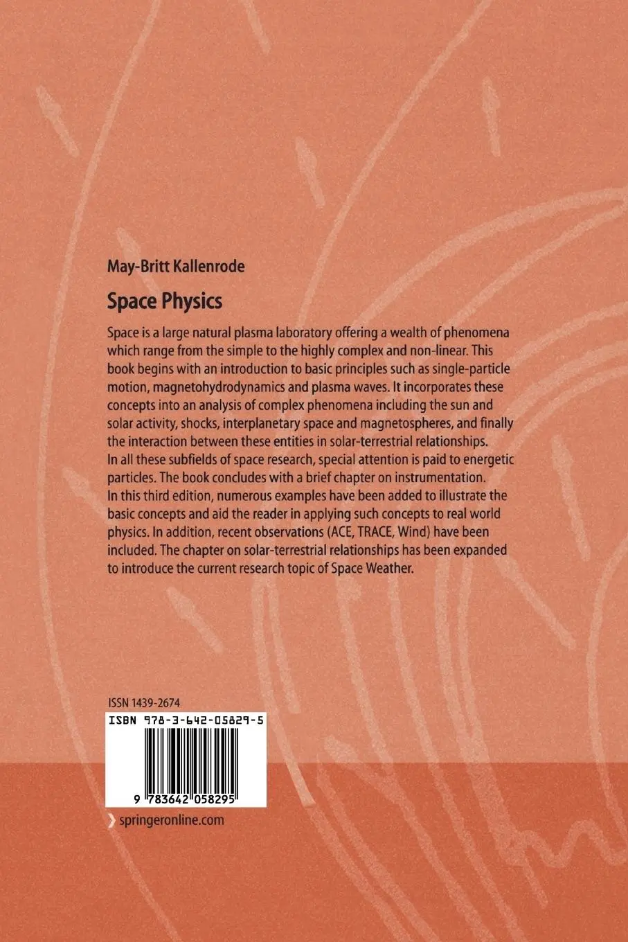 Rückseite: 9783642058295 | Space Physics | May-Britt Kallenrode | Taschenbuch | Paperback | xiv