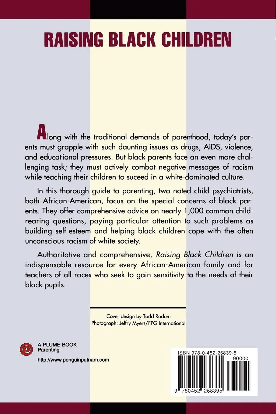 Rückseite: 9780452268395 | Raising Black Children | James P. Comer (u. a.) | Taschenbuch | 1992