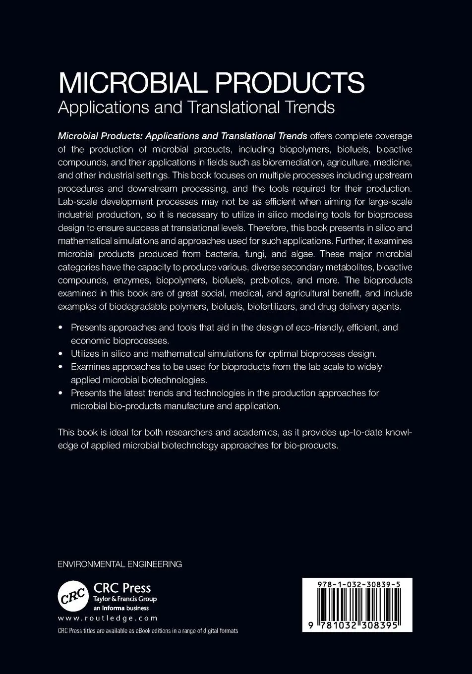 Rückseite: 9781032308395 | Microbial Products | Applications and Translational Trends | Buch
