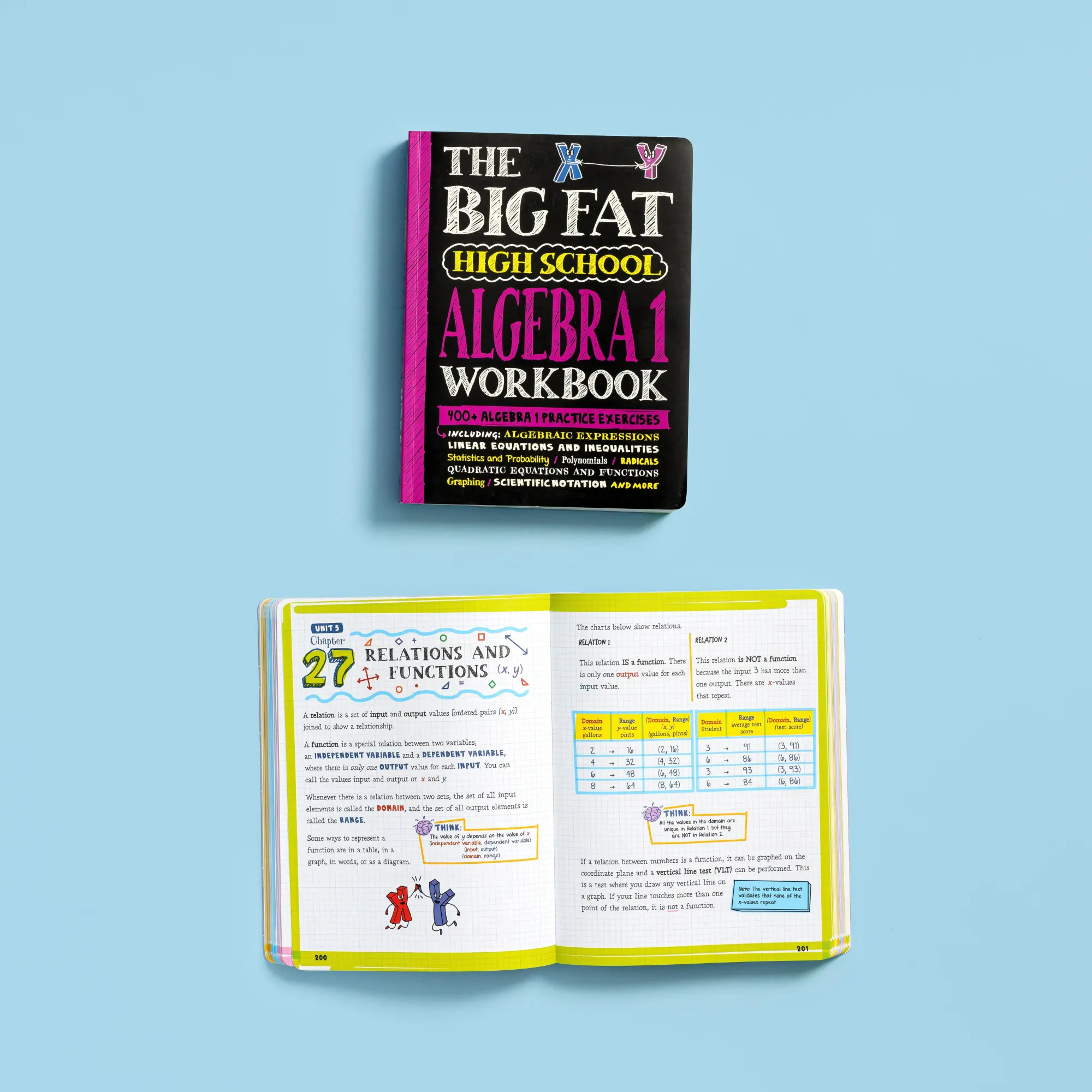 Bild: 9781523518395 | The Big Fat High School Algebra 1 Workbook | Workman Publishing | Buch