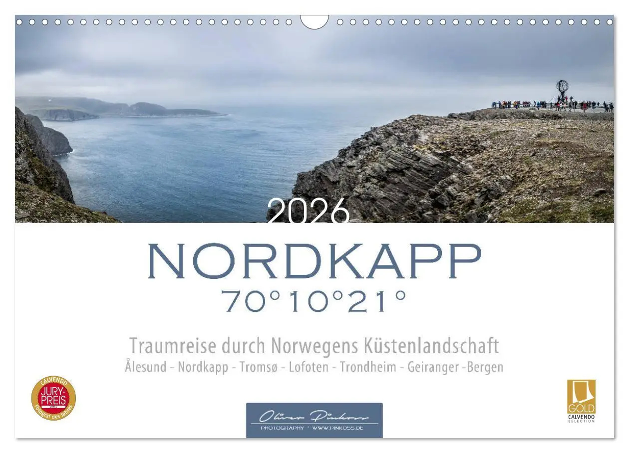 Cover: 9783457848395 | Nordkapp - Norwegens Küstenlandschaft (Wandkalender 2026 DIN A3...