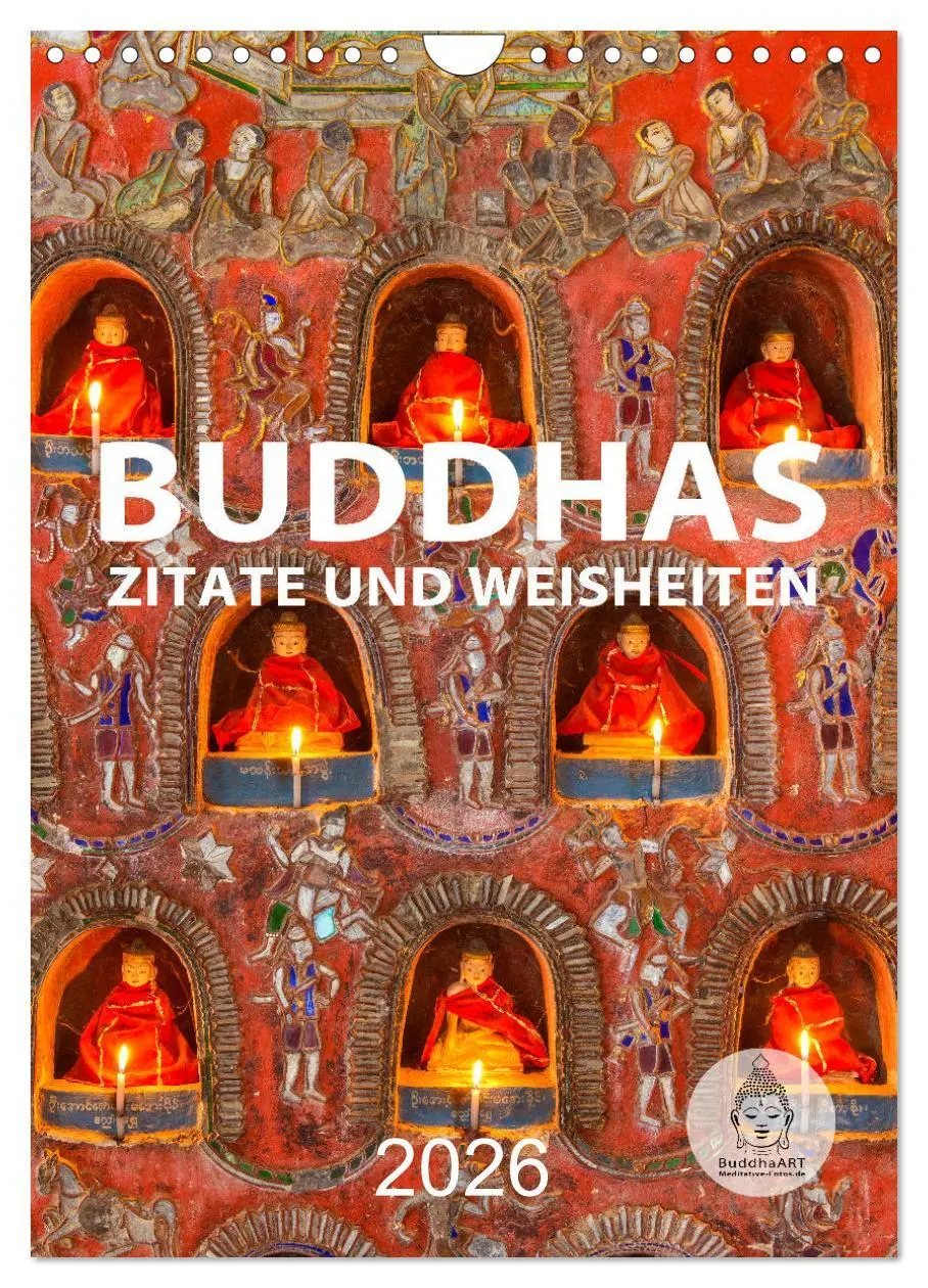 Cover: 9783516318395 | Buddhas Zitate und Weisheiten (Wandkalender 2026 DIN A4 hoch),...