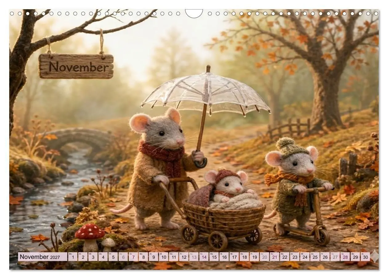Bild: 9783569888395 | Mäusli Kalender (Wandkalender 2027 DIN A3 quer), CALVENDO...