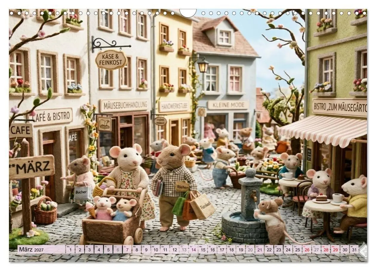 Bild: 9783569888395 | Mäusli Kalender (Wandkalender 2027 DIN A3 quer), CALVENDO...