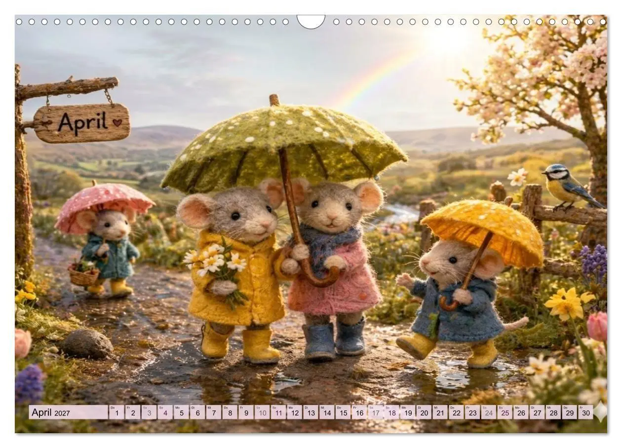 Bild: 9783569888395 | Mäusli Kalender (Wandkalender 2027 DIN A3 quer), CALVENDO...