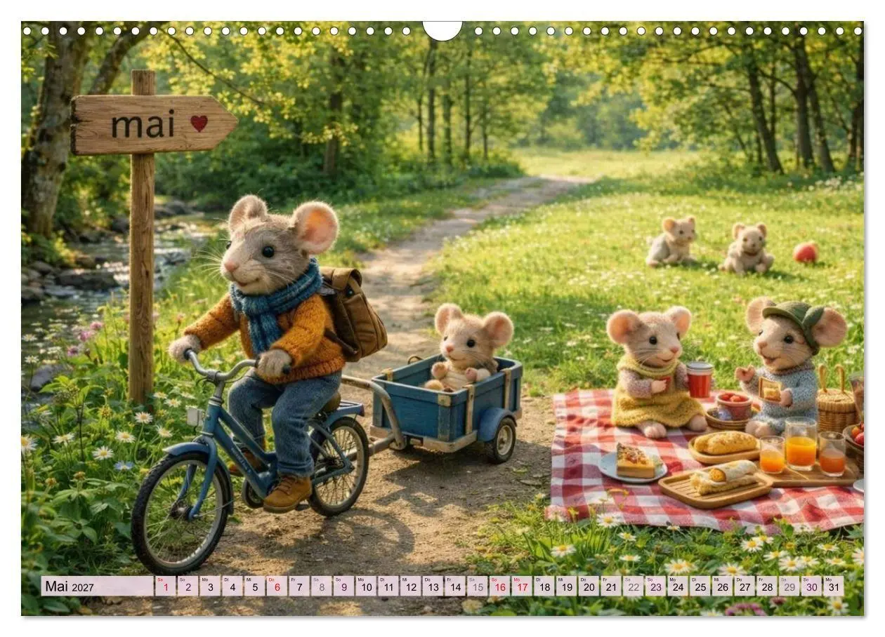 Bild: 9783569888395 | Mäusli Kalender (Wandkalender 2027 DIN A3 quer), CALVENDO...