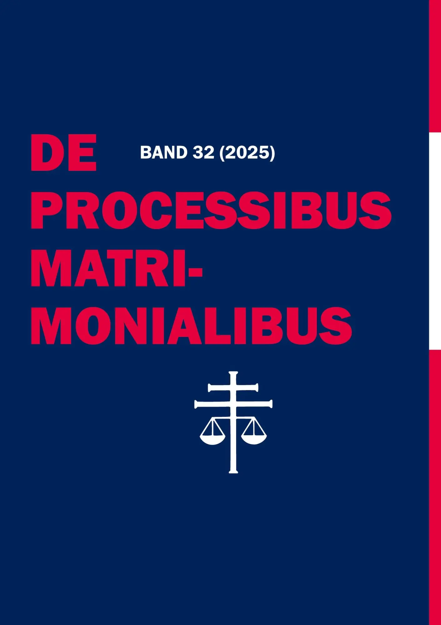 Cover: 9783848208395 | De Processibus Matrimonialibus Band 32 (2025) | Elmar Güthoff (u. a.)
