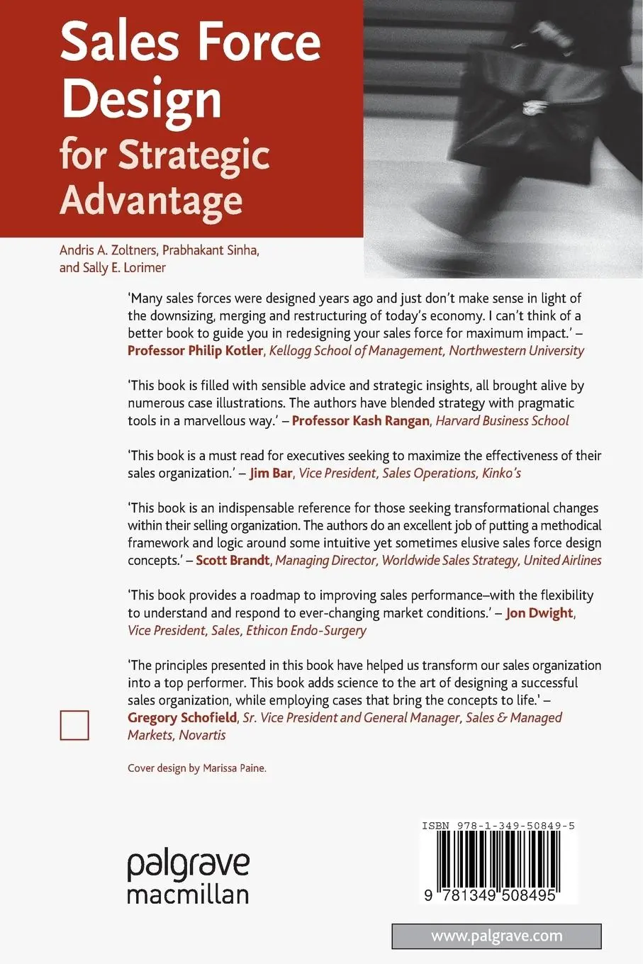 Rückseite: 9781349508495 | Sales Force Design For Strategic Advantage | A. Zoltners (u. a.) | xix