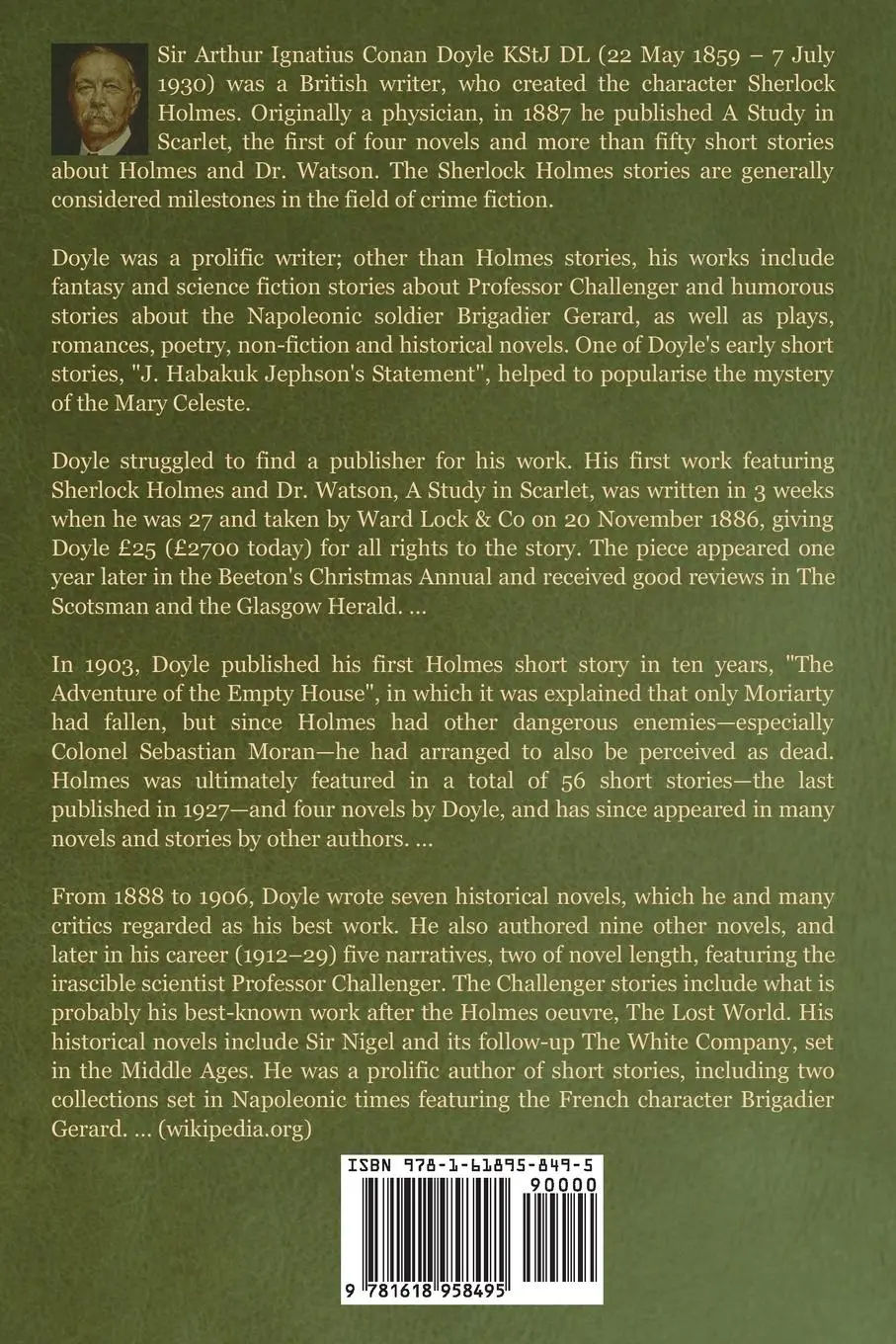 Rückseite: 9781618958495 | The Exploits of Brigadier Gerard | Arthur Conan Doyle | Taschenbuch