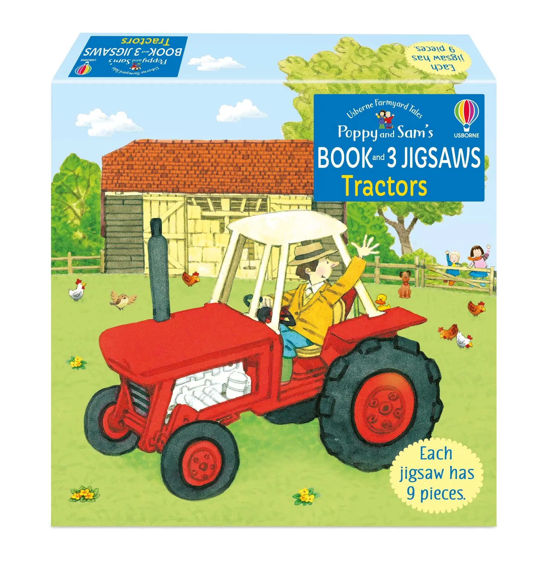 Cover: 9781801318495 | Poppy and Sam's Book and 3 Jigsaws: Tractors | Heather Amery | Buch