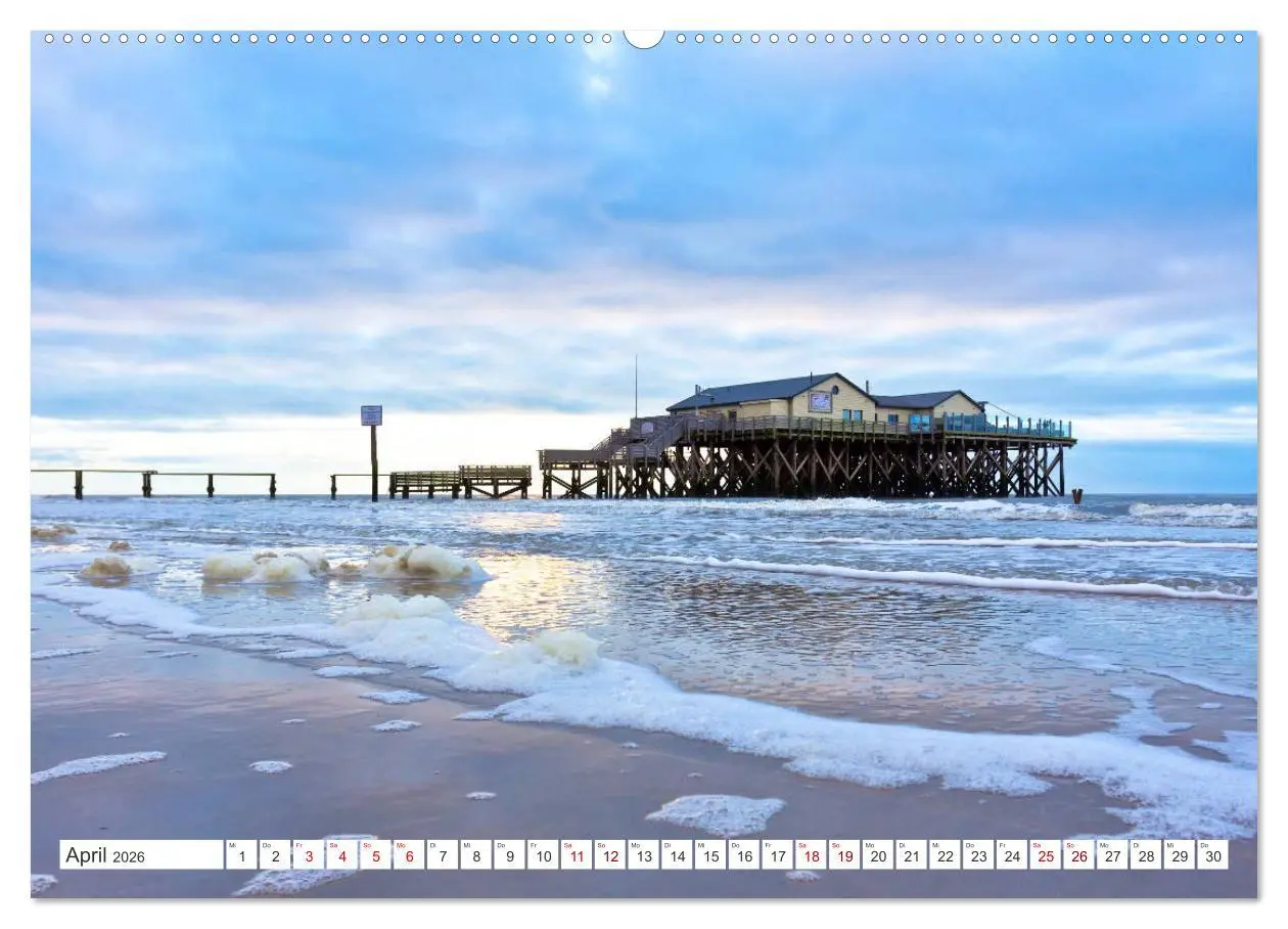 Bild: 9783457768495 | ST. PETER ORDING Strand und Meer (hochwertiger Premium Wandkalender...