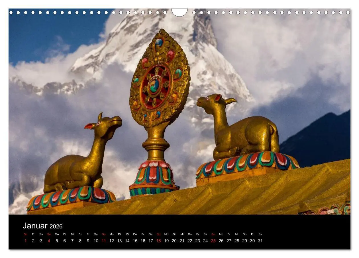 Bild: 9783516098495 | Buddhismus im Himalaya (Wandkalender 2026 DIN A3 quer), CALVENDO...