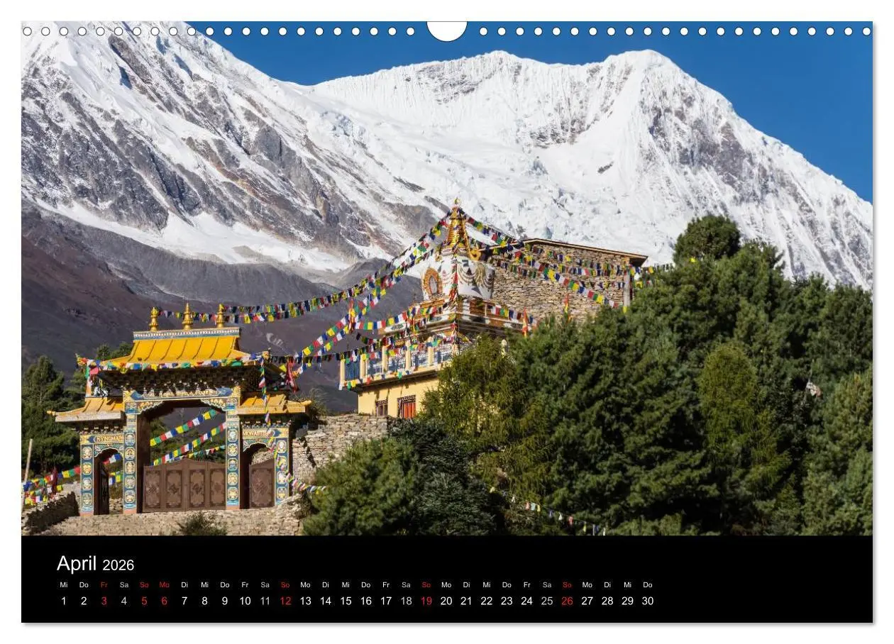 Bild: 9783516098495 | Buddhismus im Himalaya (Wandkalender 2026 DIN A3 quer), CALVENDO...