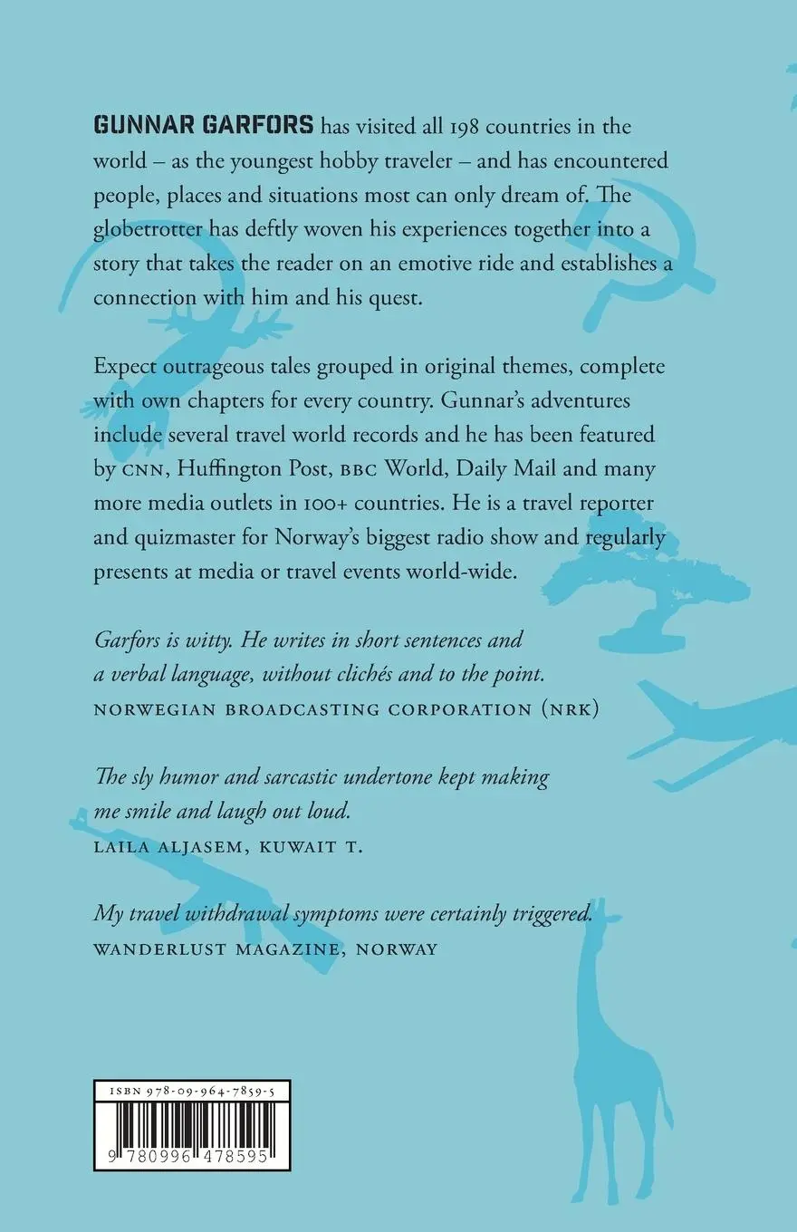 Rückseite: 9780996478595 | 198 | How I Ran Out Of Countries* | Garfors Gunnar | Taschenbuch