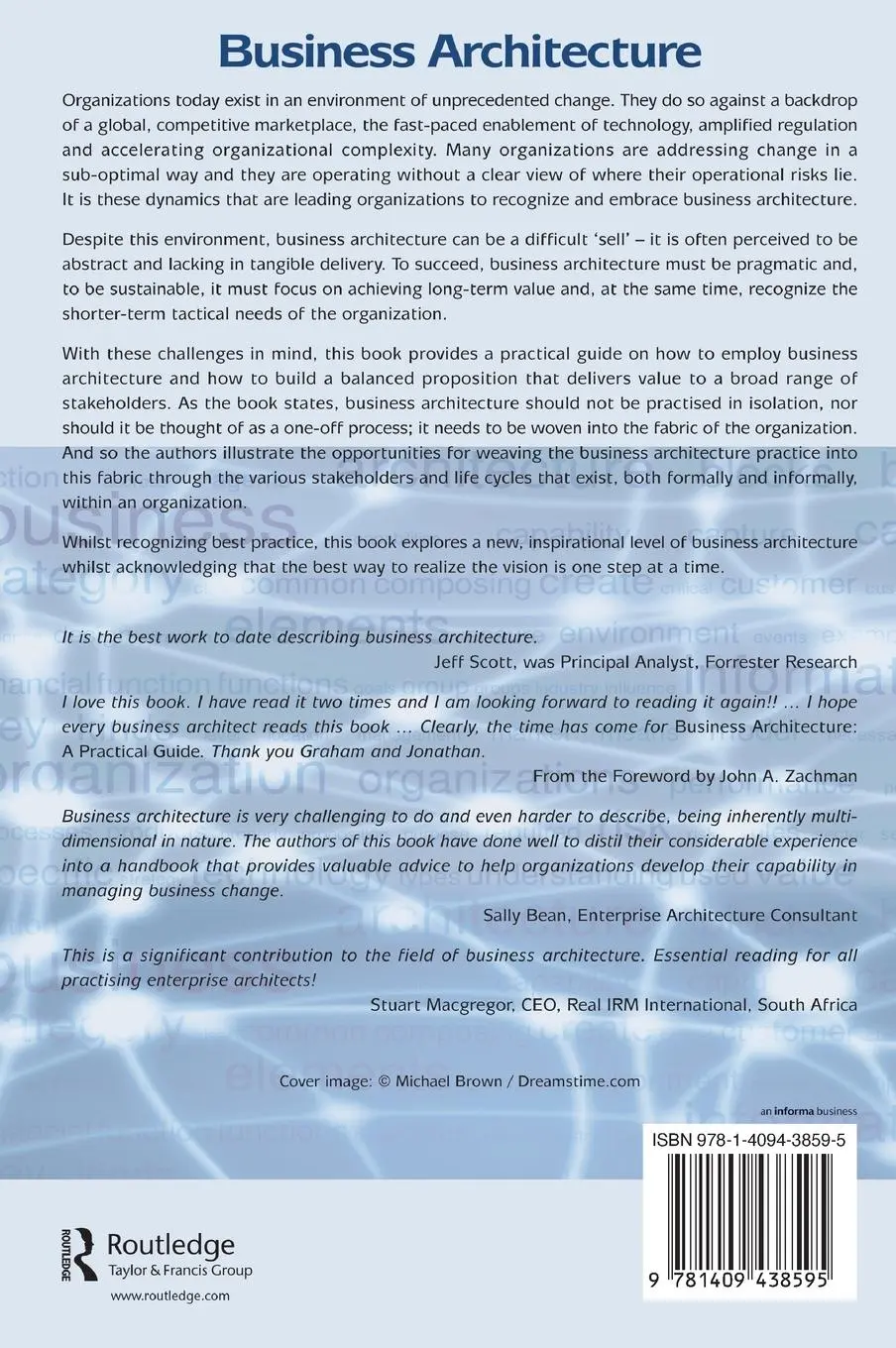 Rückseite: 9781409438595 | Business Architecture | A Practical Guide | Jonathan Whelan (u. a.)