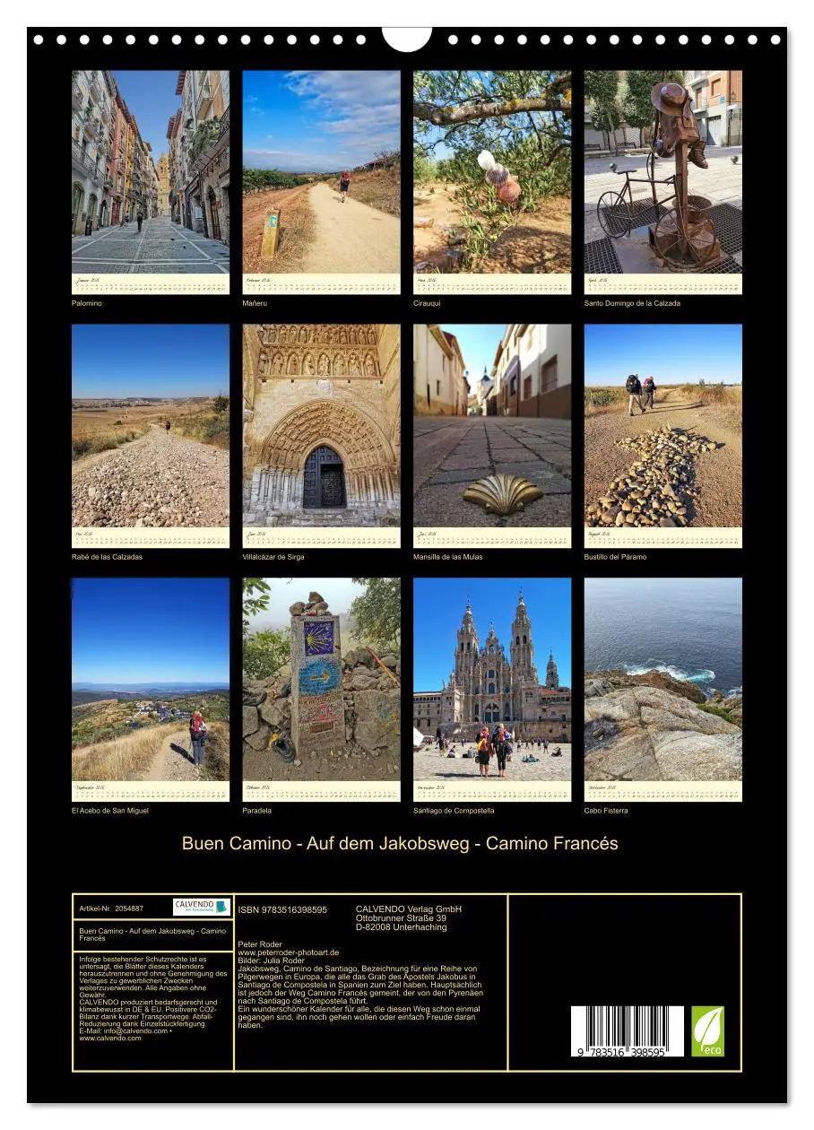 Bild: 9783516398595 | Buen Camino - Auf dem Jakobsweg - Camino Francés (Wandkalender 2026...