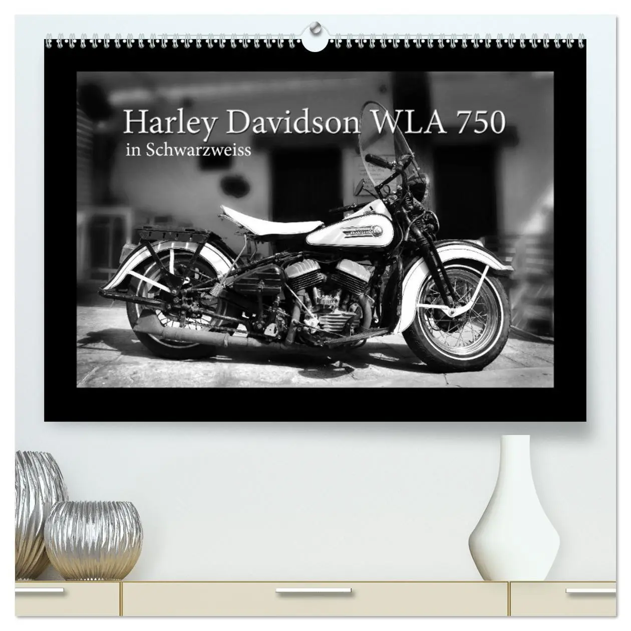 Cover: 9783457748695 | Harley Davidson WLA 750 in Schwarzweiss (hochwertiger Premium...