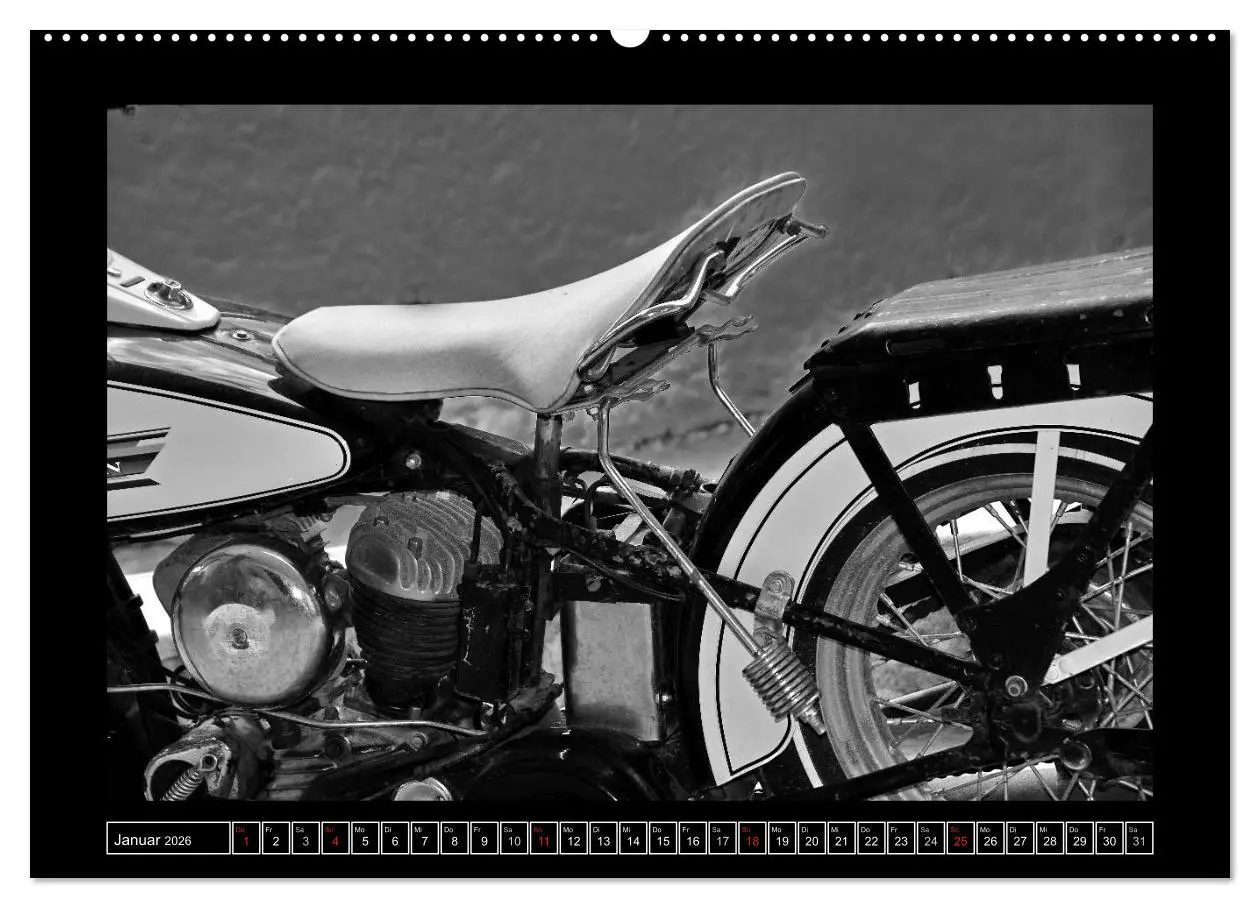 Bild: 9783457748695 | Harley Davidson WLA 750 in Schwarzweiss (hochwertiger Premium...