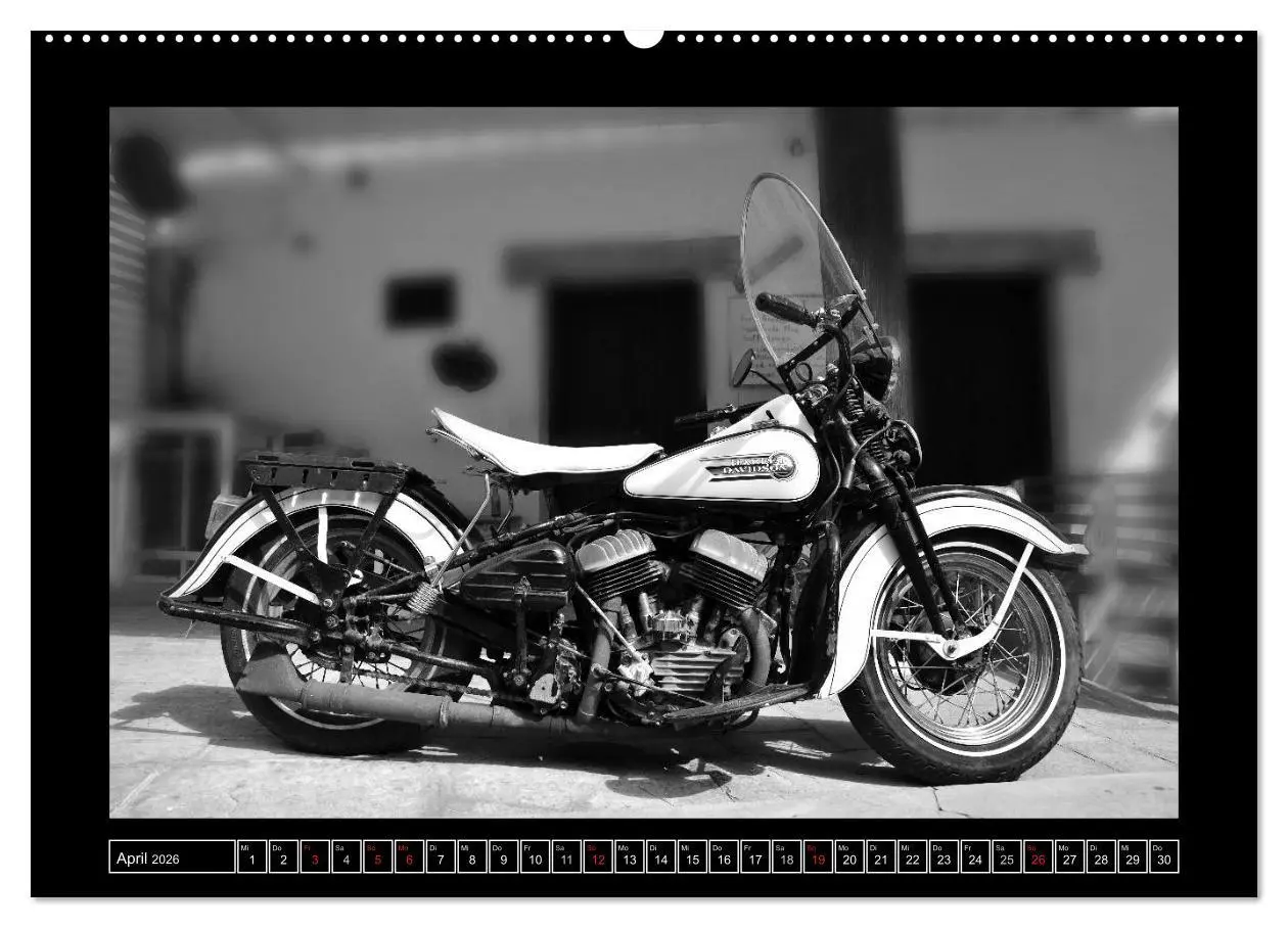 Bild: 9783457748695 | Harley Davidson WLA 750 in Schwarzweiss (hochwertiger Premium...