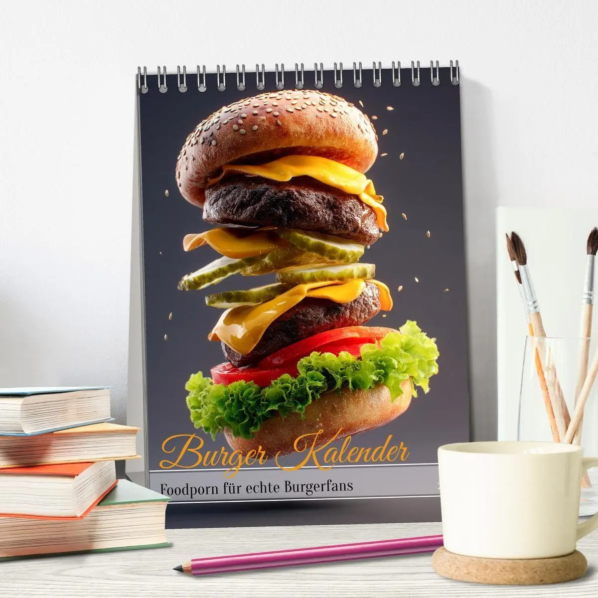 Bild: 9783516698695 | Burger Kalender - Foodporn für echte Burgerfans (Tischkalender 2026...