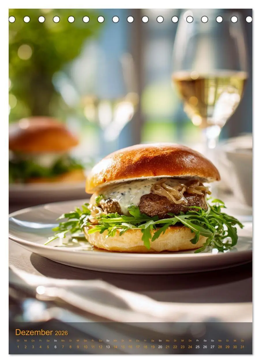 Bild: 9783516698695 | Burger Kalender - Foodporn für echte Burgerfans (Tischkalender 2026...