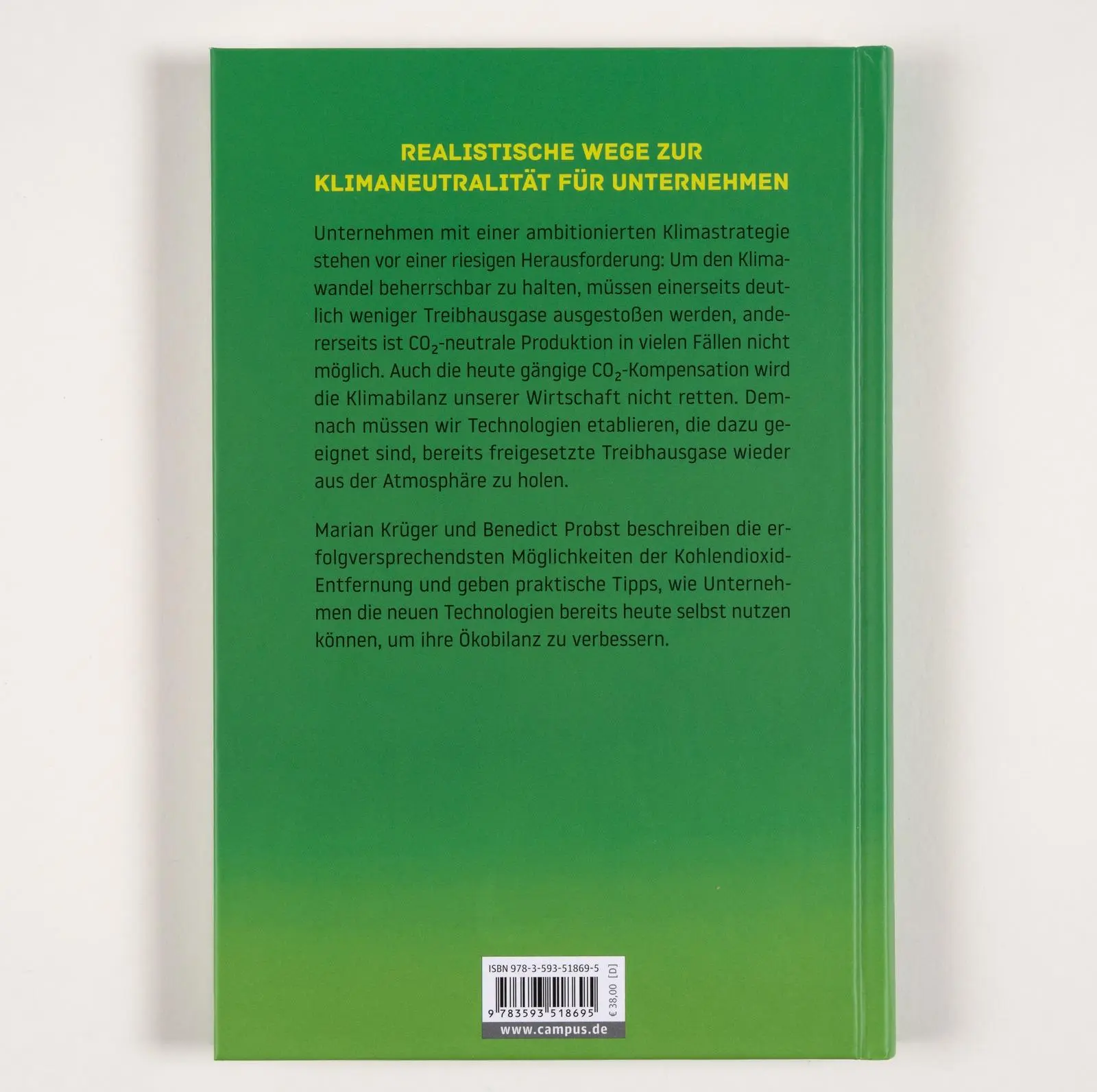 Rückseite: 9783593518695 | Race to Zero | Benedict Probst (u. a.) | Buch | 200 S. | Deutsch