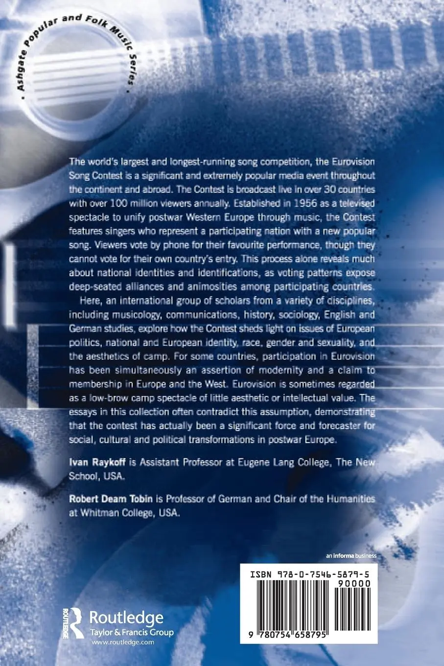 Rückseite: 9780754658795 | A Song for Europe | Robert Deam Tobin (u. a.) | Taschenbuch | Englisch