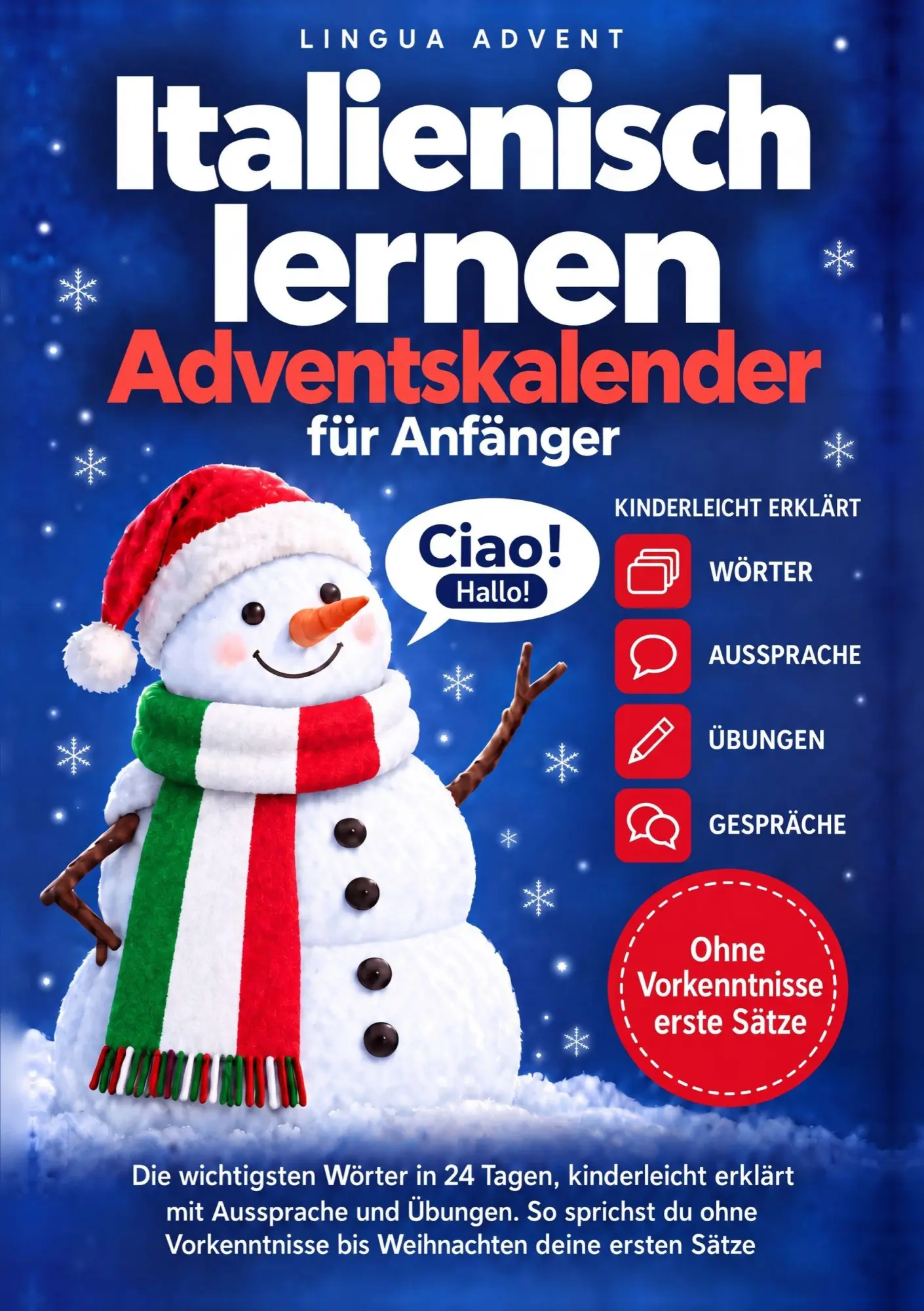 Cover: 9781961398795 | Italienisch lernen Adventskalender für Anfänger | Lingua Advent | Buch