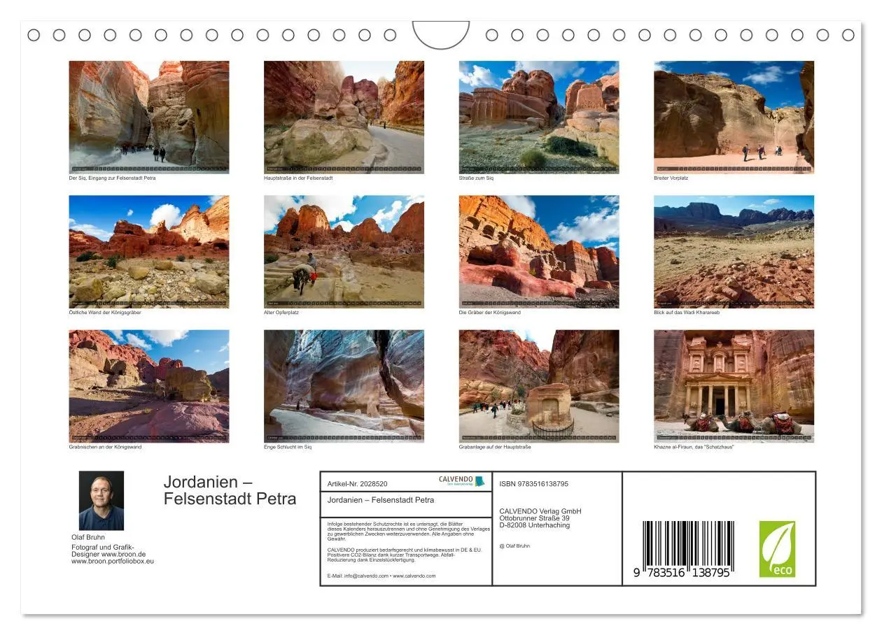 Bild: 9783516138795 | Jordanien - Felsenstadt Petra (Wandkalender 2026 DIN A4 quer),...