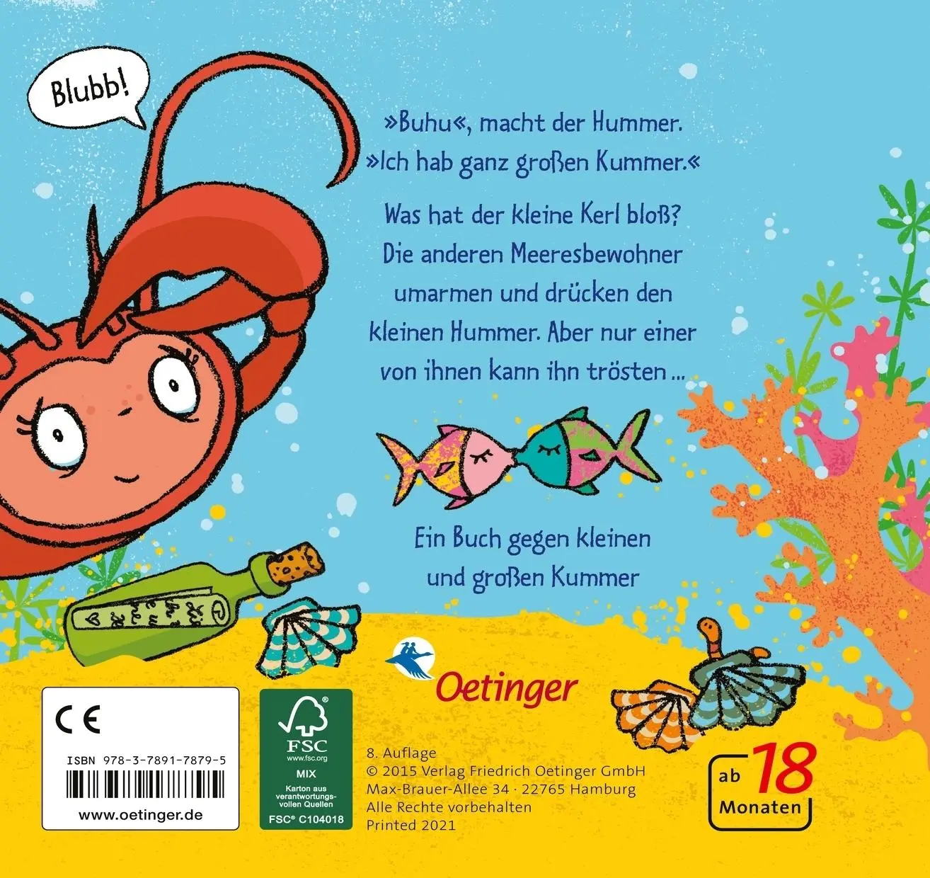 Rückseite: 9783789178795 | Der Hummer hat Kummer | Susanne Weber | Buch | 16 S. | Deutsch | 2015