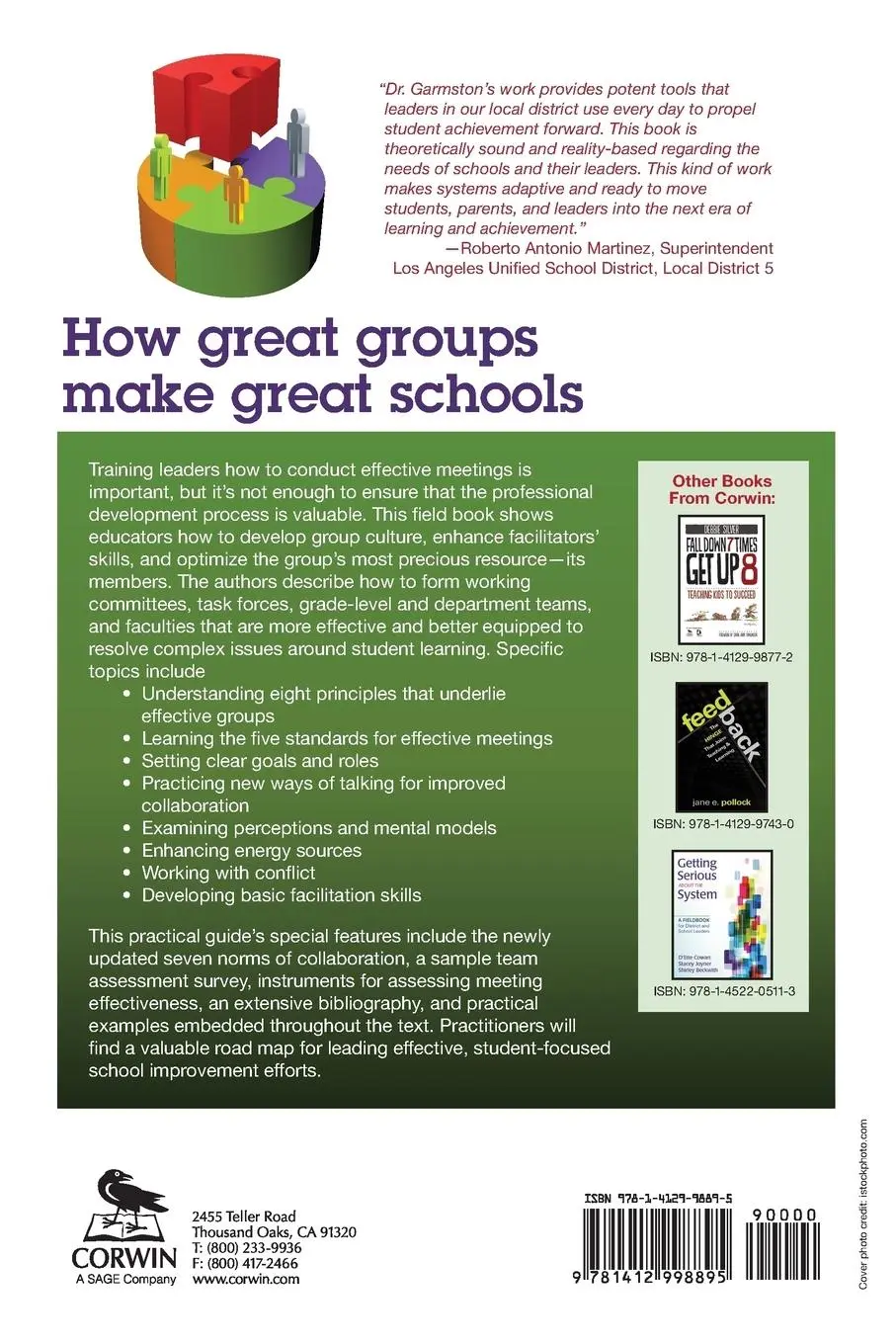 Rückseite: 9781412998895 | Unlocking Group Potential to Improve Schools | Garmston (u. a.) | Buch Rückseite: 9781412998895 | Unlocking Group Potential to Improve Schools | Garmston (u. a.) | Buch