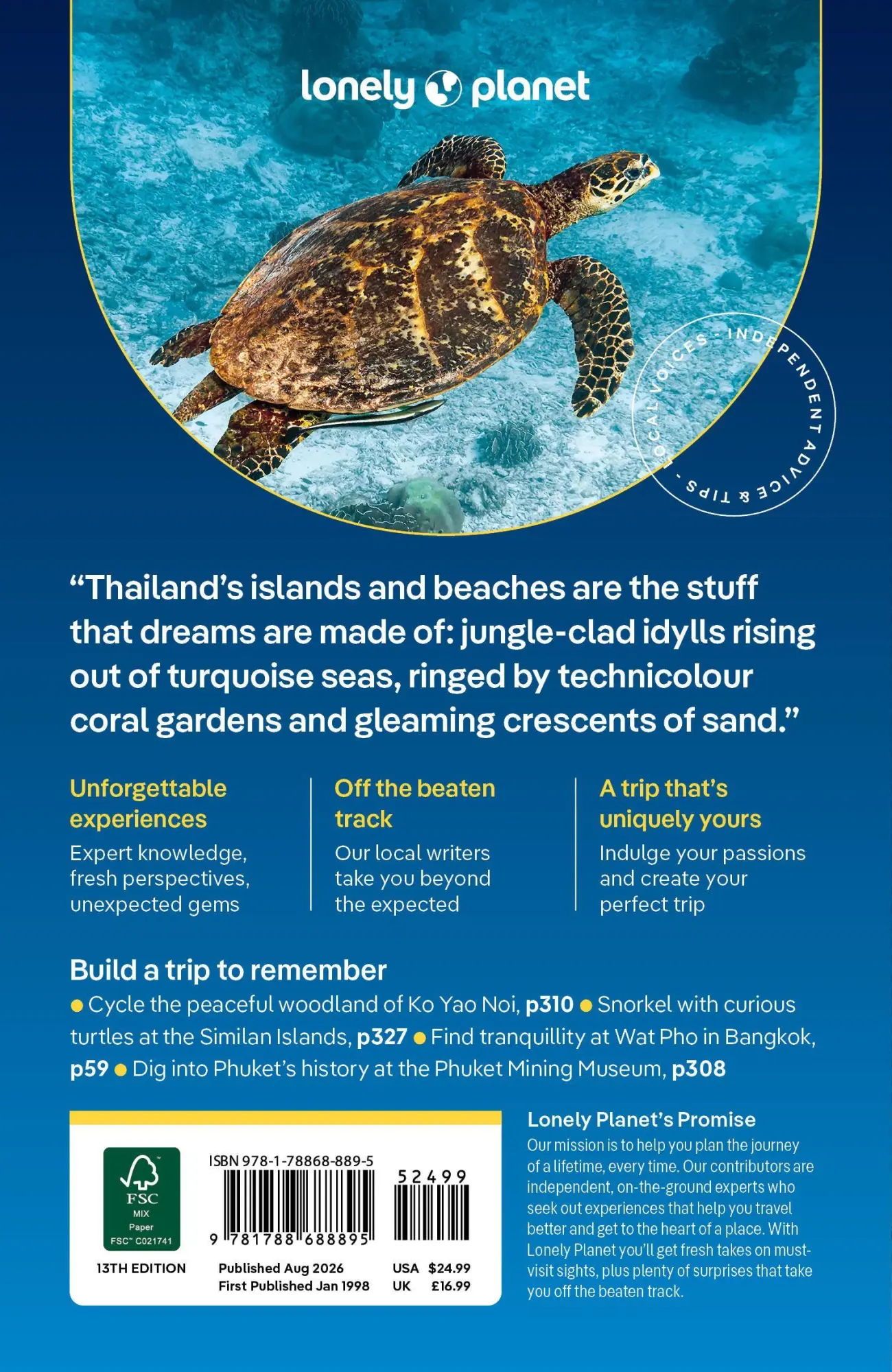 Bild: 9781788688895 | Lonely Planet Thailand's Islands &amp; Beaches | Austin Bush (u. a.)