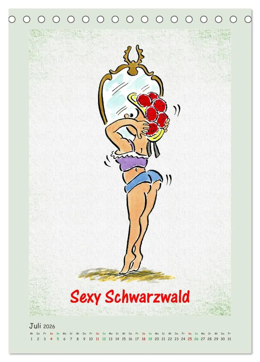 Bild: 9783516368895 | Bollenhut Cartoons (Tischkalender 2026 DIN A5 hoch), CALVENDO...