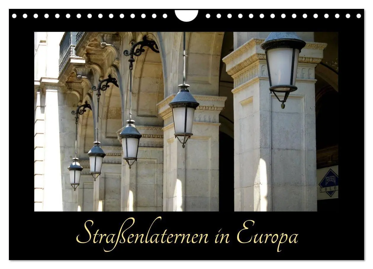 Cover: 9783516678895 | Straßenlaternen in Europa (Wandkalender 2026 DIN A4 quer), CALVENDO...
