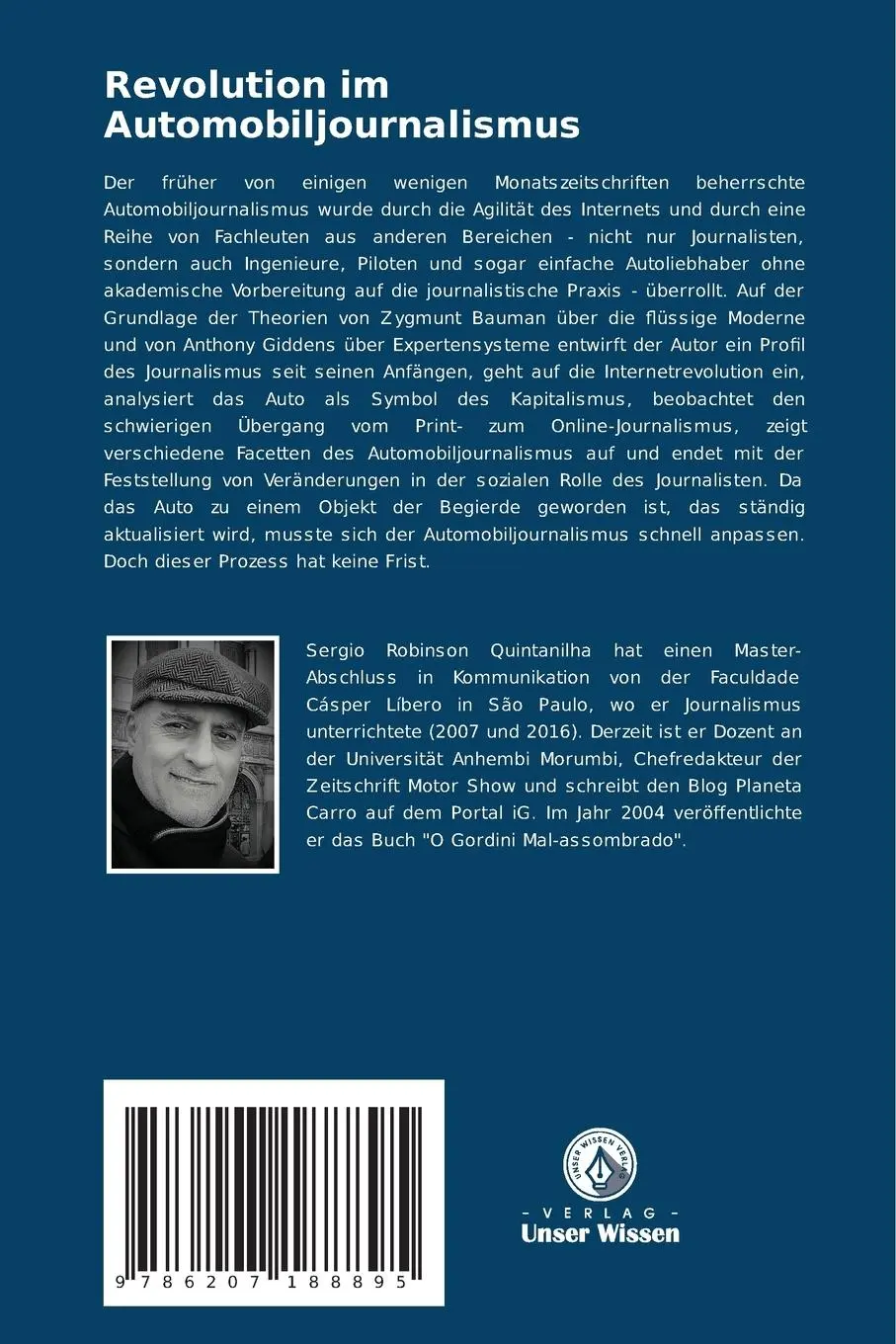 Rückseite: 9786207188895 | Revolution im Automobiljournalismus | Sergio Quintanilha | Taschenbuch