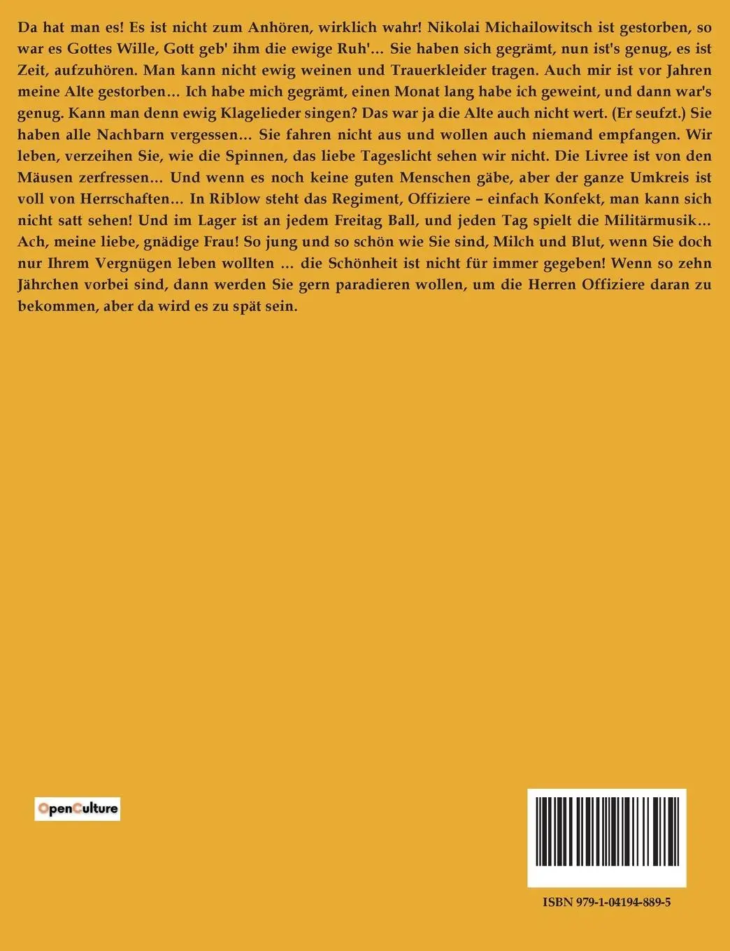 Rückseite: 9791041948895 | Der Bär | Anton Tschechow | Taschenbuch | 24 S. | Deutsch | 2023
