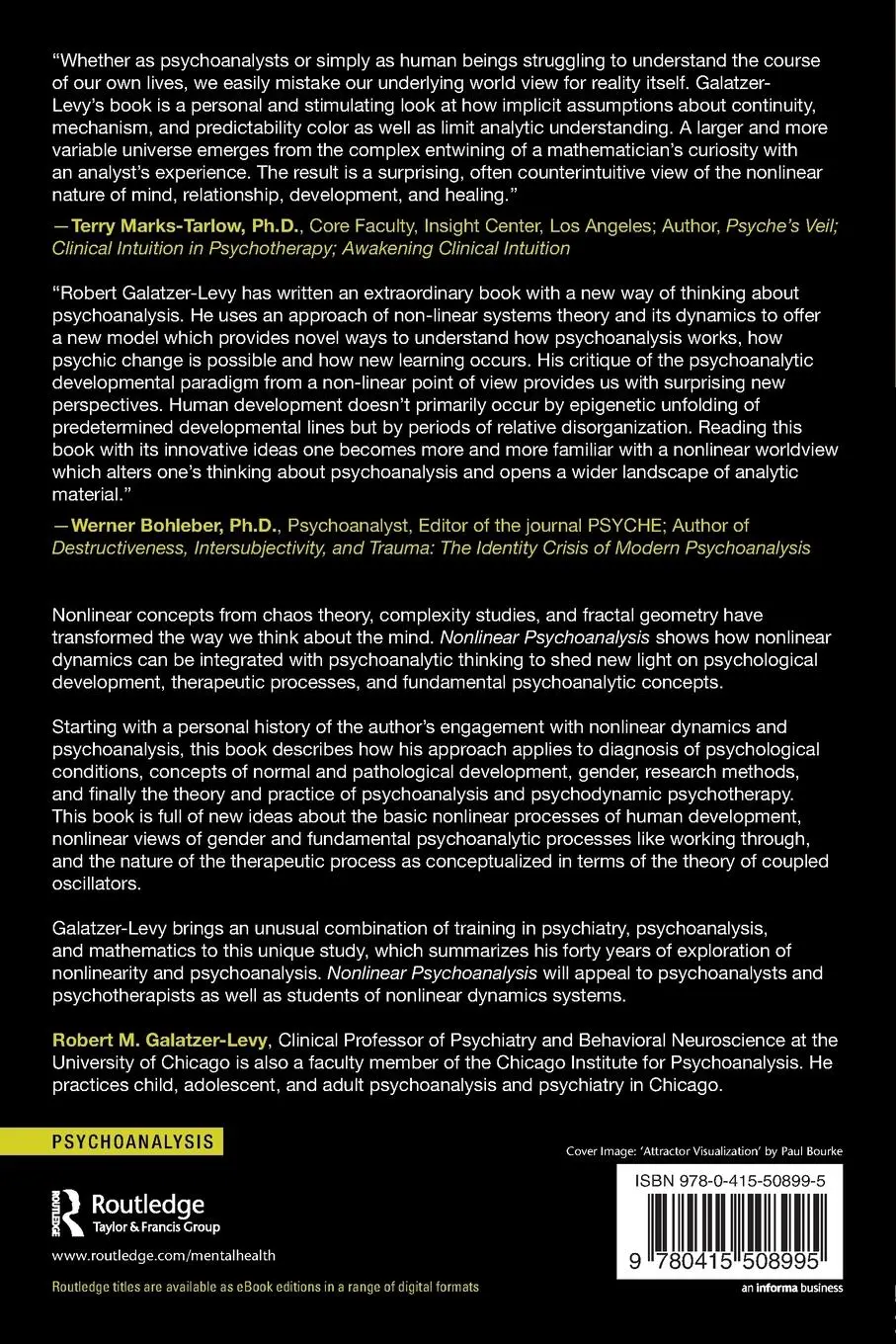 Rückseite: 9780415508995 | Nonlinear Psychoanalysis | Robert M. Galatzer-Levy | Taschenbuch