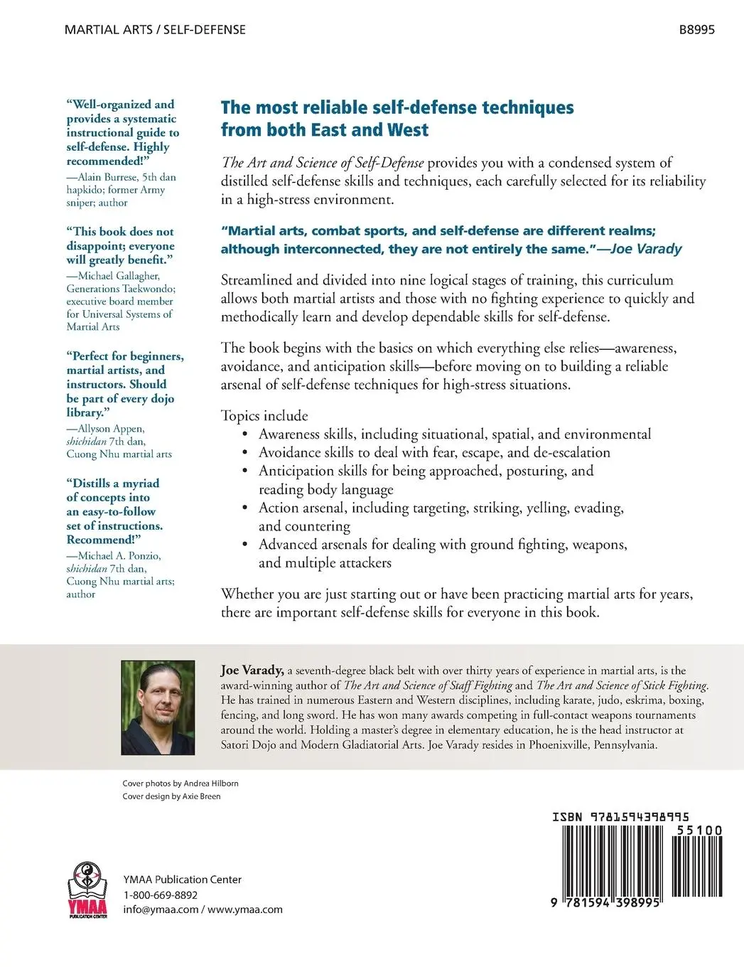 Rückseite: 9781594398995 | The Art and Science of Self Defense | Joe Varady | Buch | Gebunden