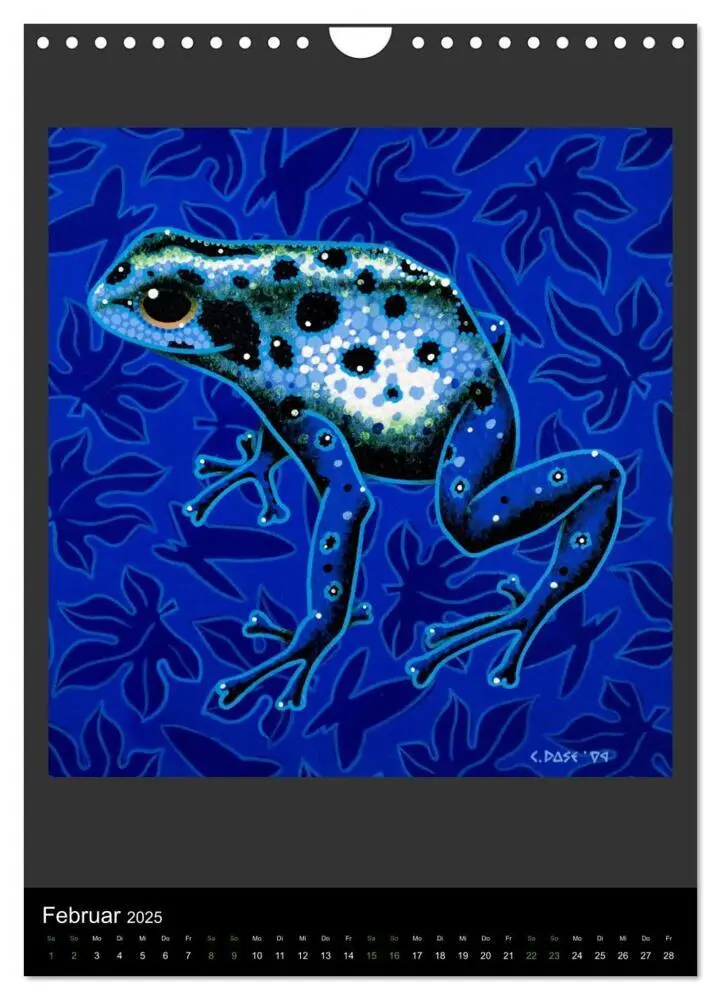 Bild: 9783383778995 | Acrylic paintings - Pfeilgiftfrösche und Chamäleons (Wandkalender...