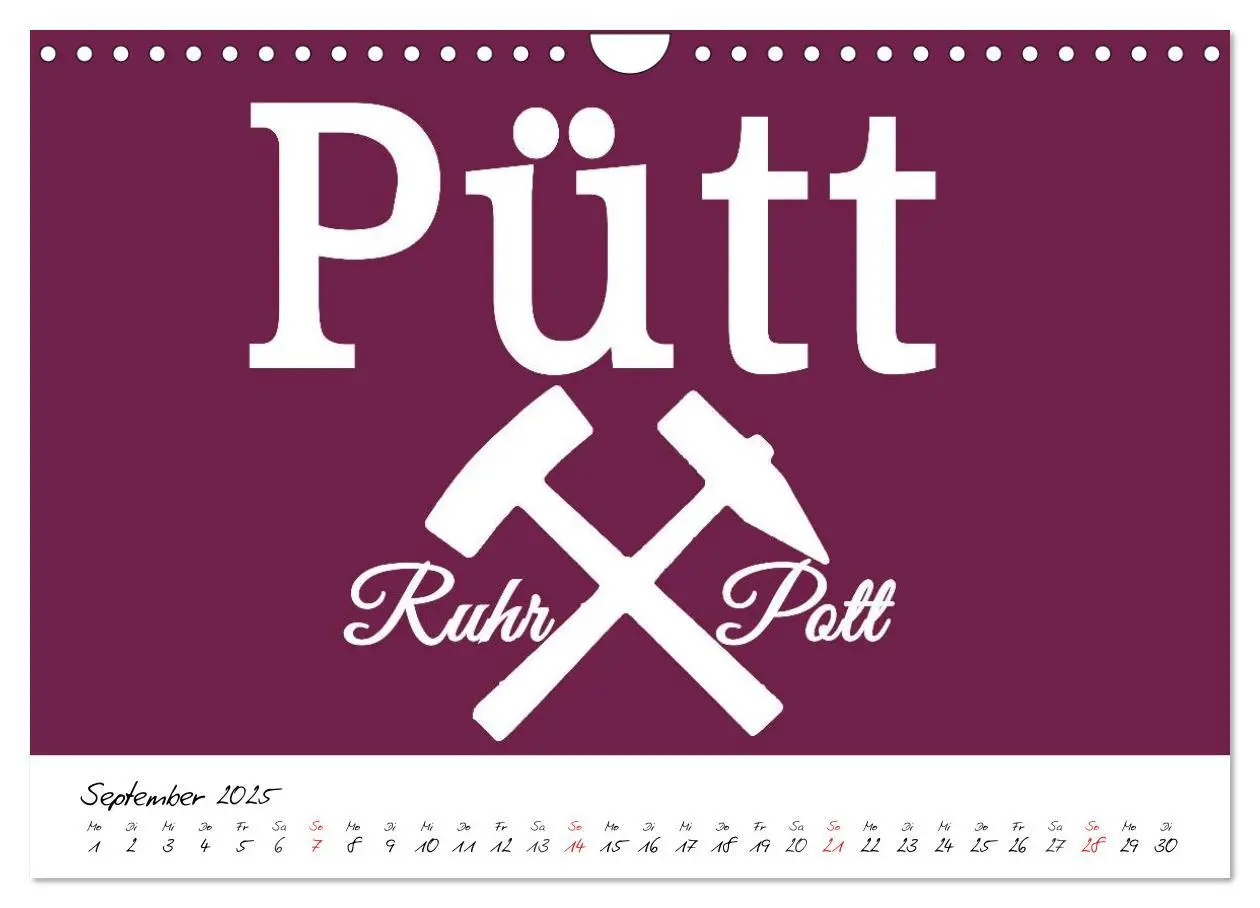 Bild: 9783435488995 | Ruhrpott Vokabeln (Wandkalender 2025 DIN A4 quer), CALVENDO...