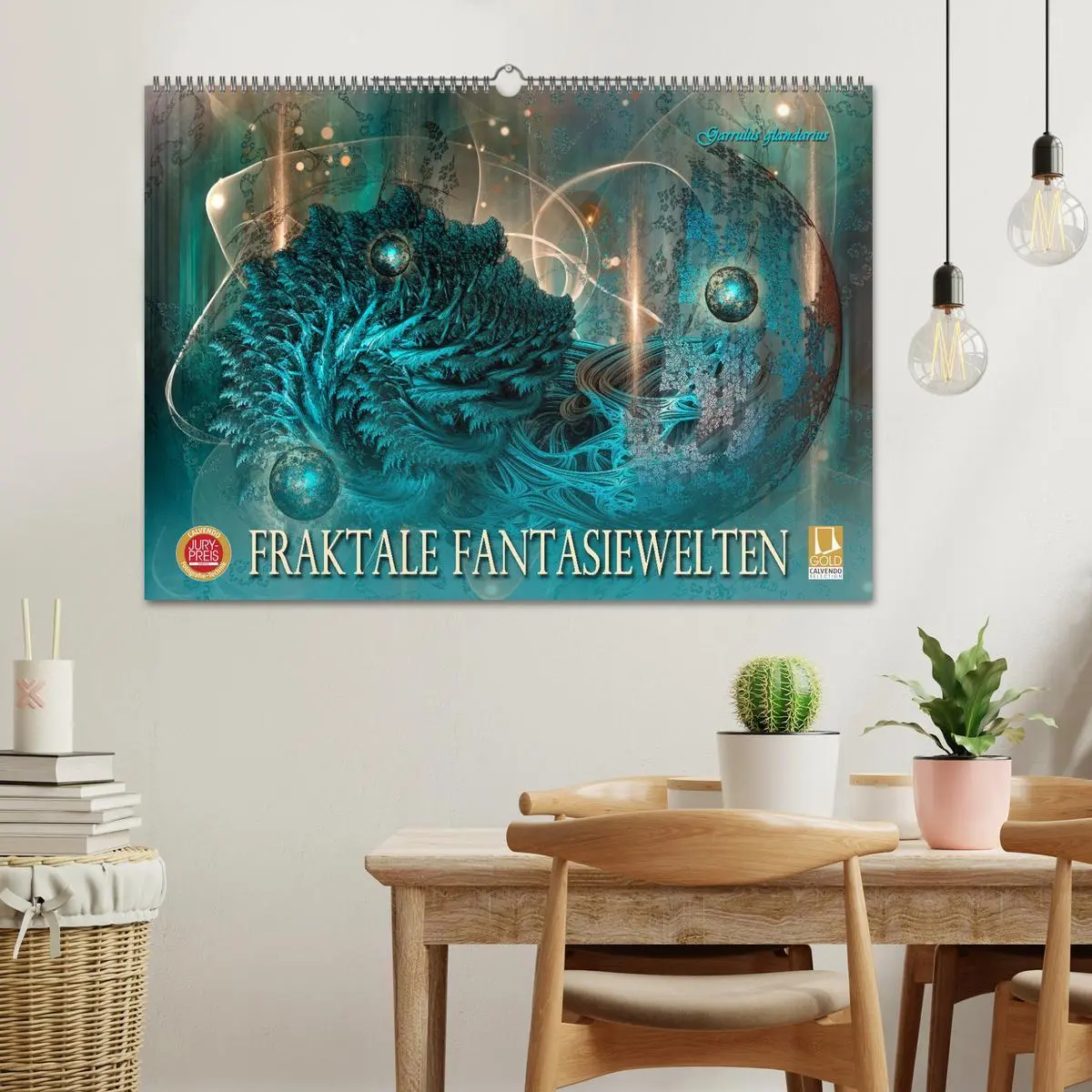 Bild: 9783457578995 | Fraktale Fantasiewelten (Wandkalender 2026 DIN A2 quer), CALVENDO...
