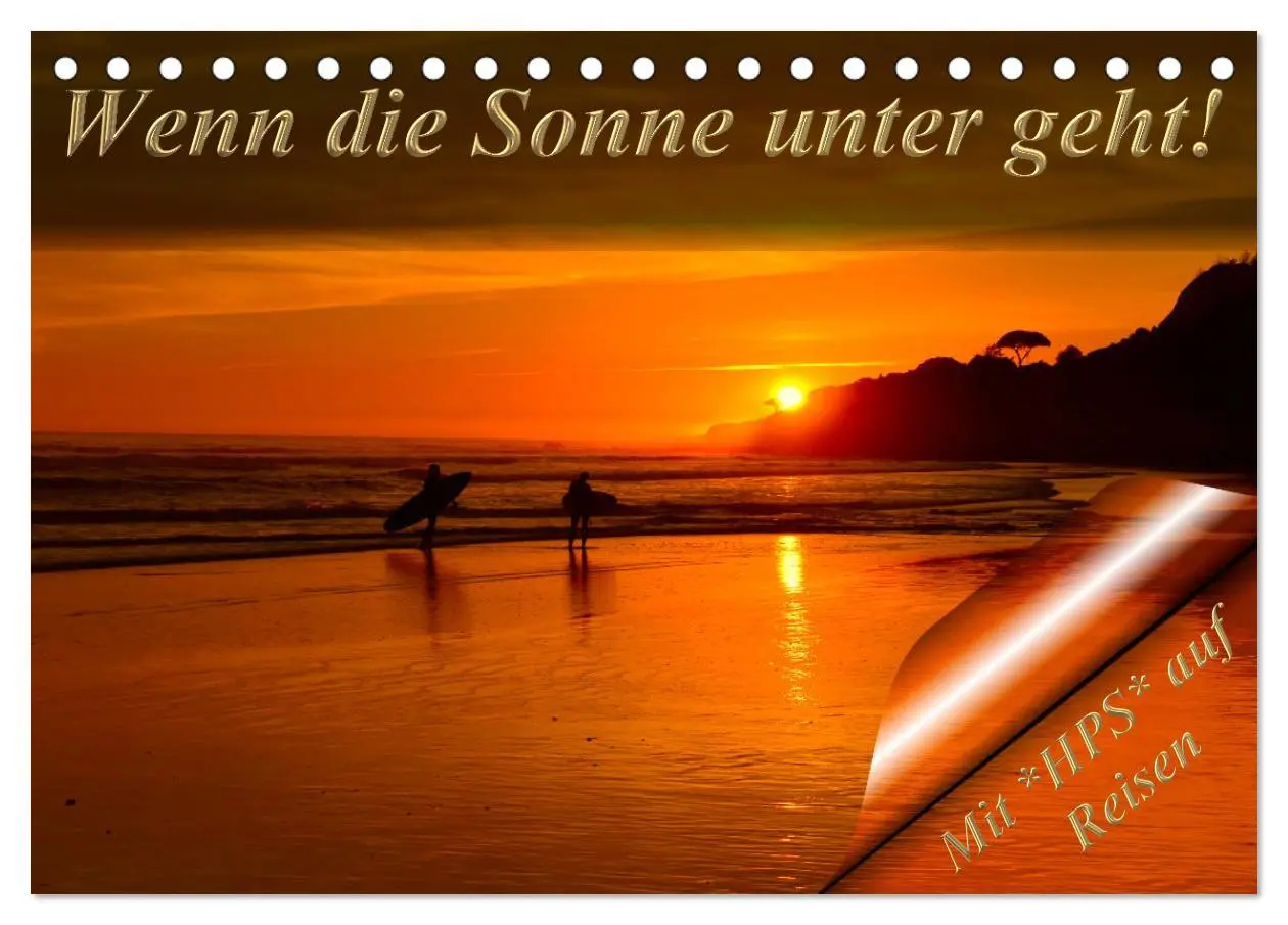 Cover: 9783457648995 | Wenn die Sonne unter geht (Tischkalender 2026 DIN A5 quer),...