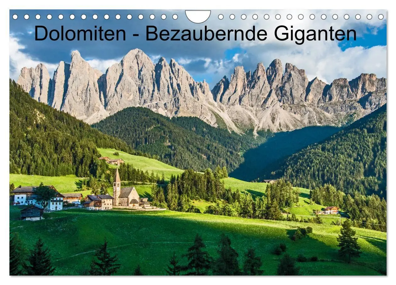 Cover: 9783457779095 | Dolomiten - Bezaubernde Giganten (Wandkalender 2026 DIN A4 quer),...