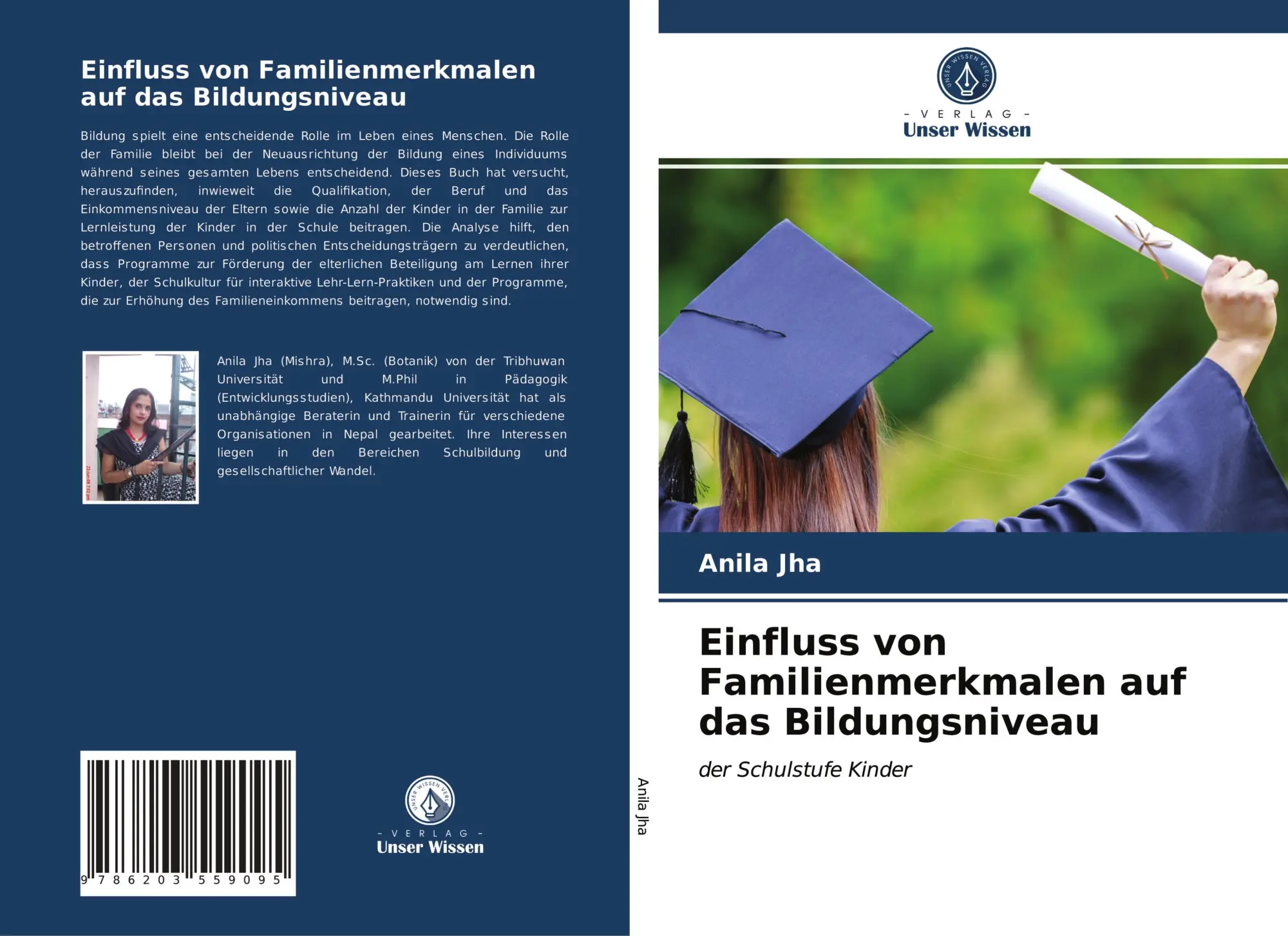 Cover: 9786203559095 | Einfluss von Familienmerkmalen auf das Bildungsniveau | Anila Jha