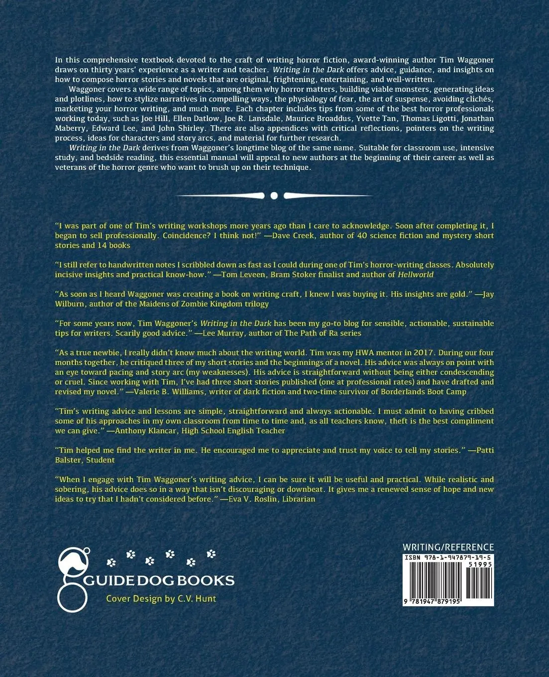 Rückseite: 9781947879195 | Writing in the Dark | Tim Waggoner | Taschenbuch | Englisch | 2020