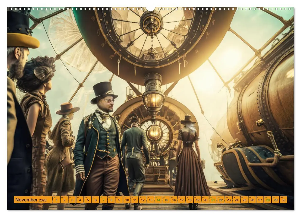 Bild: 9783457529195 | Steampunk Retro Romantik (Wandkalender 2026 DIN A2 quer), CALVENDO...